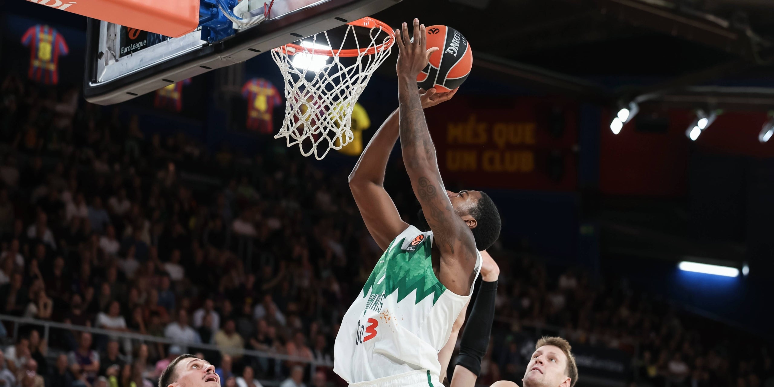 Moses Wright en un partit al Palau Blaugrana. | Europa Press