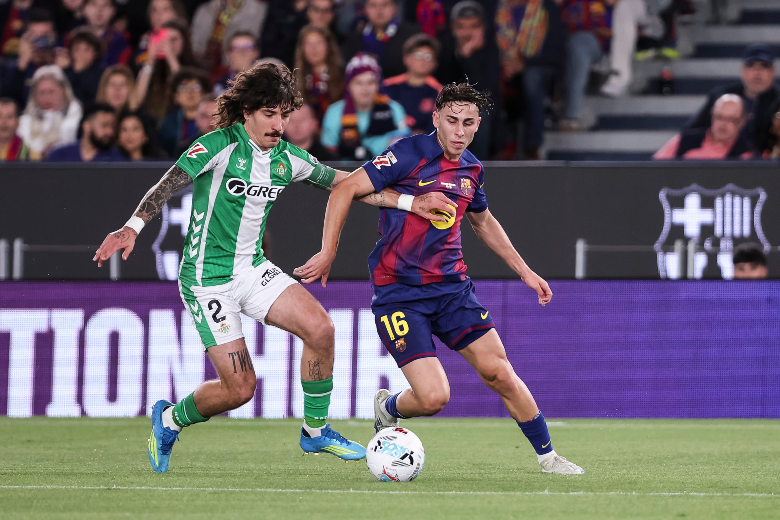 Fermín López, en el partit contra en Betis en què es va lesionar | Europa Press