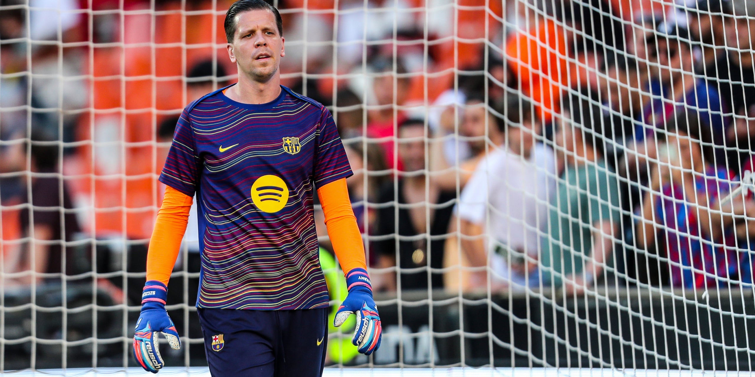 Wojciech Szczesny, durant un partit amb el Barça | Europa Press