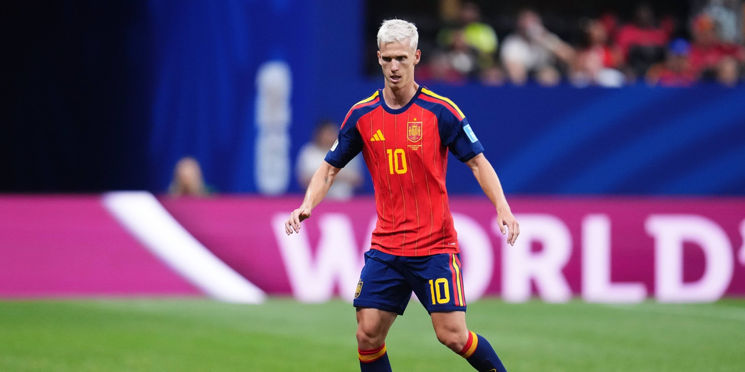 Dani Olmo a un partit del Mundial. | Europa Press
