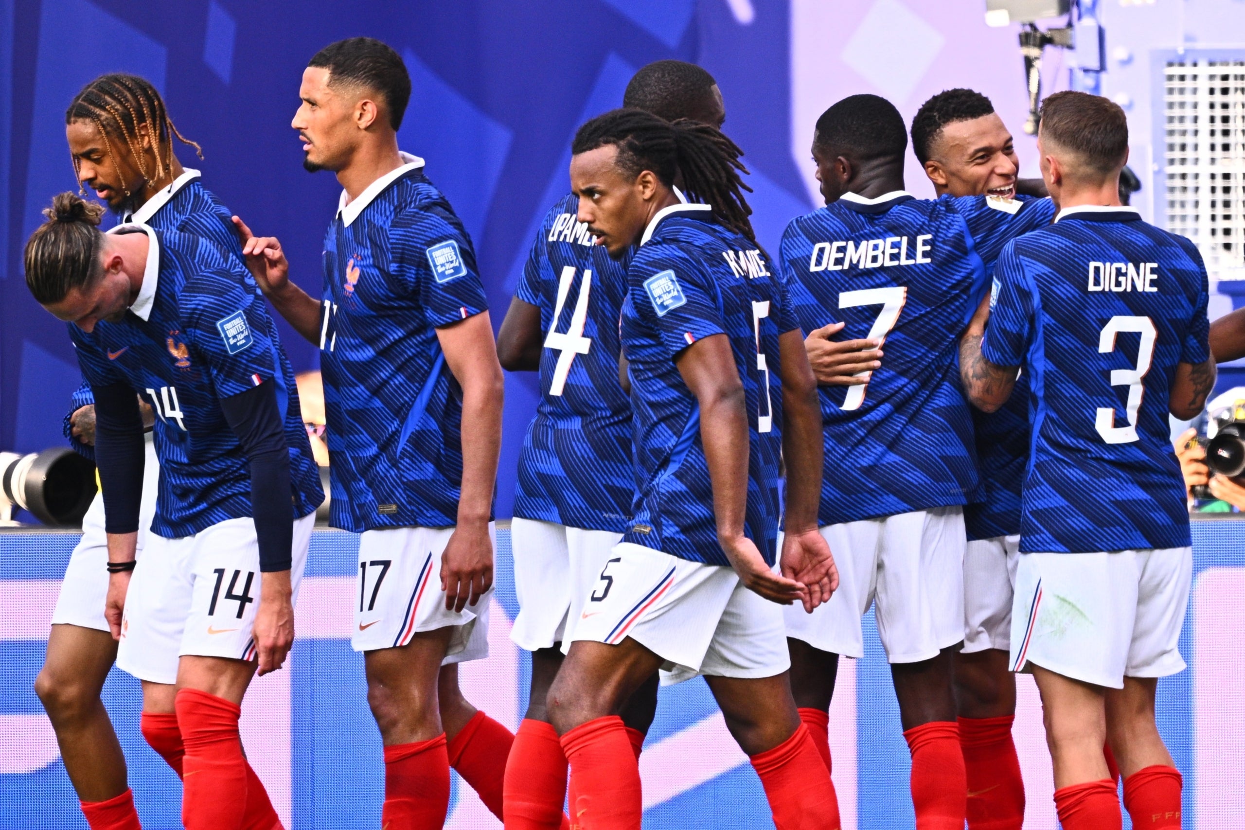 Els jugadors de la selecció francesa, celebrant un gol | Europa Press