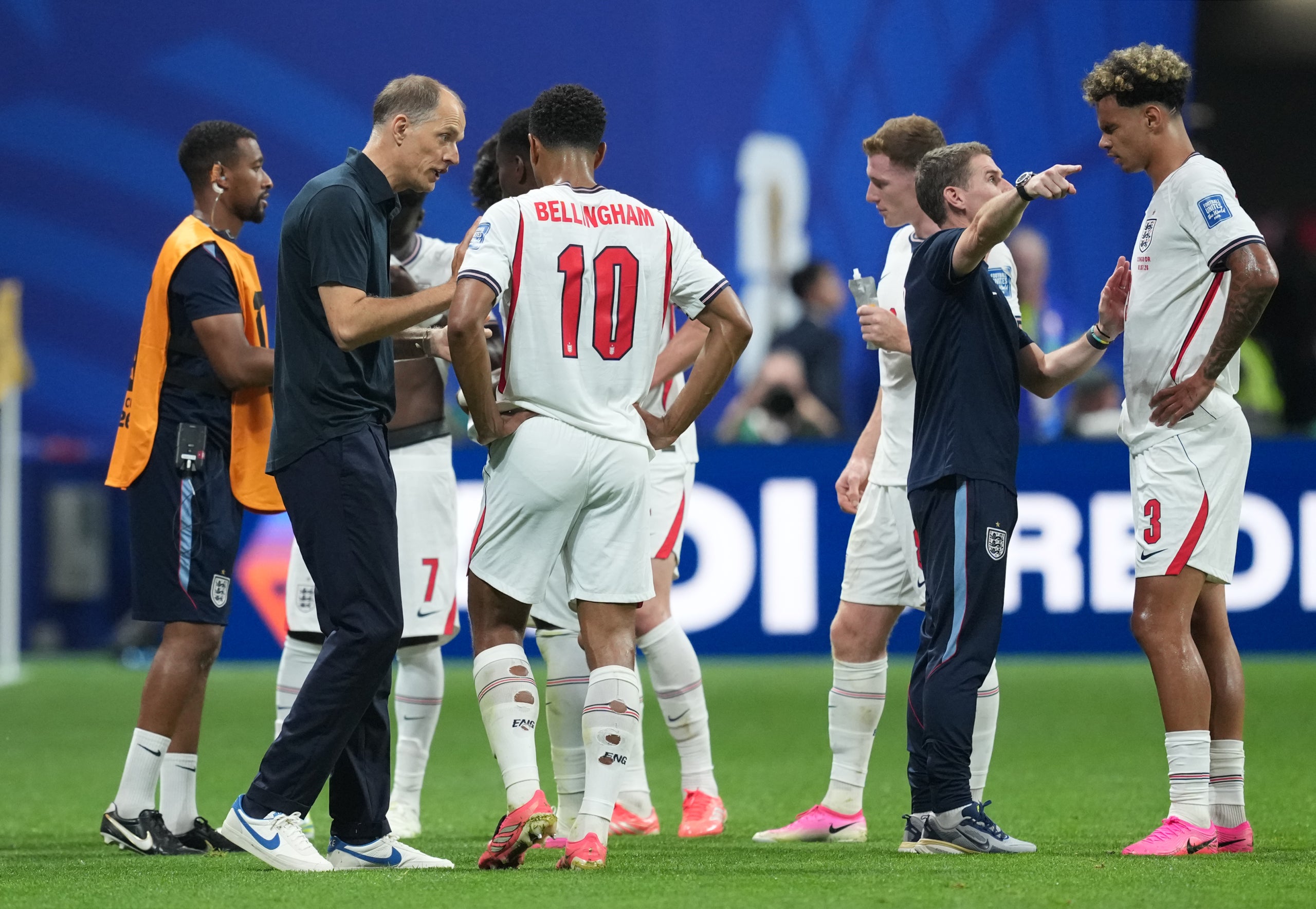 Tuchel i Bellingham durant un partit d'Anglaterra. | Europa Press