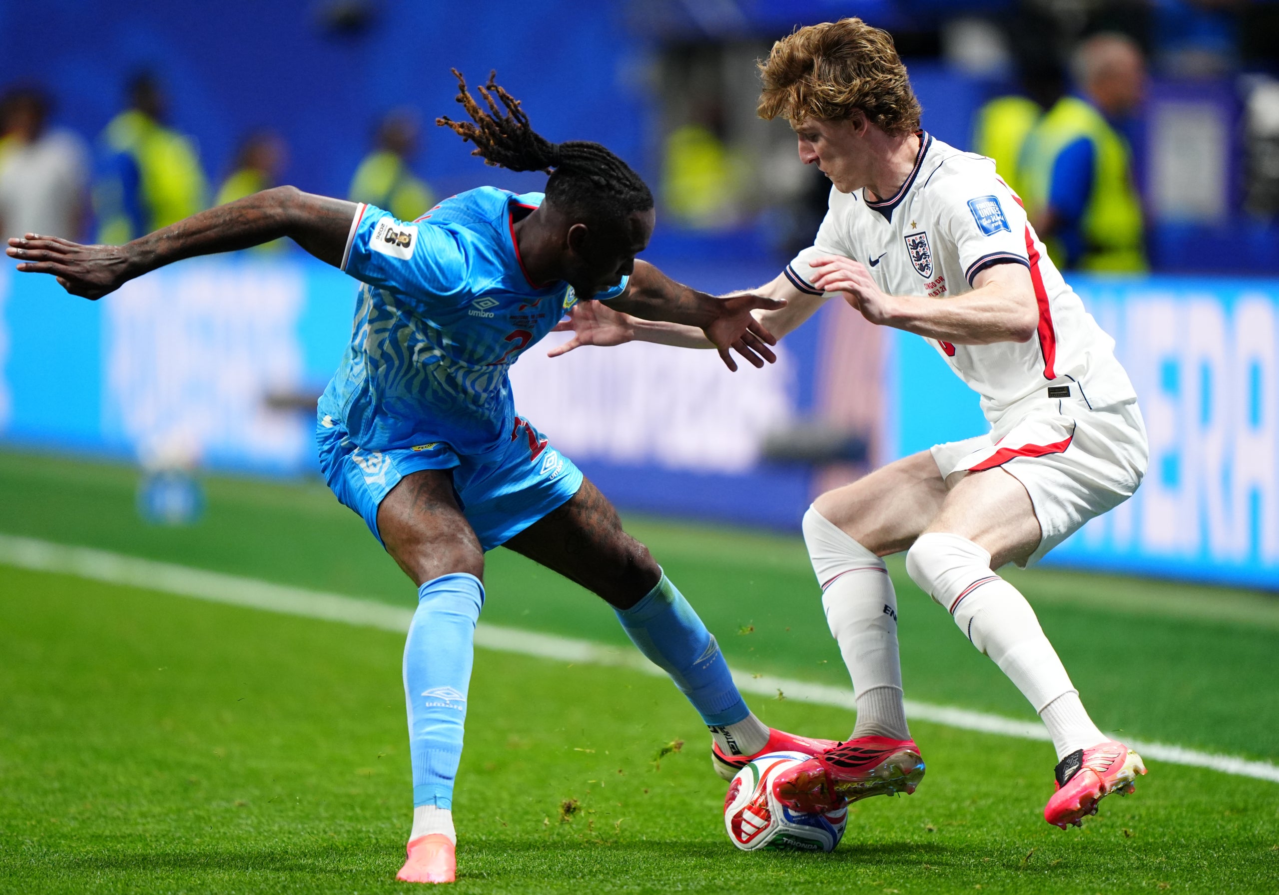 El blaugrana Anthony Gordon, durant el partit contra el Congo | Europa Press