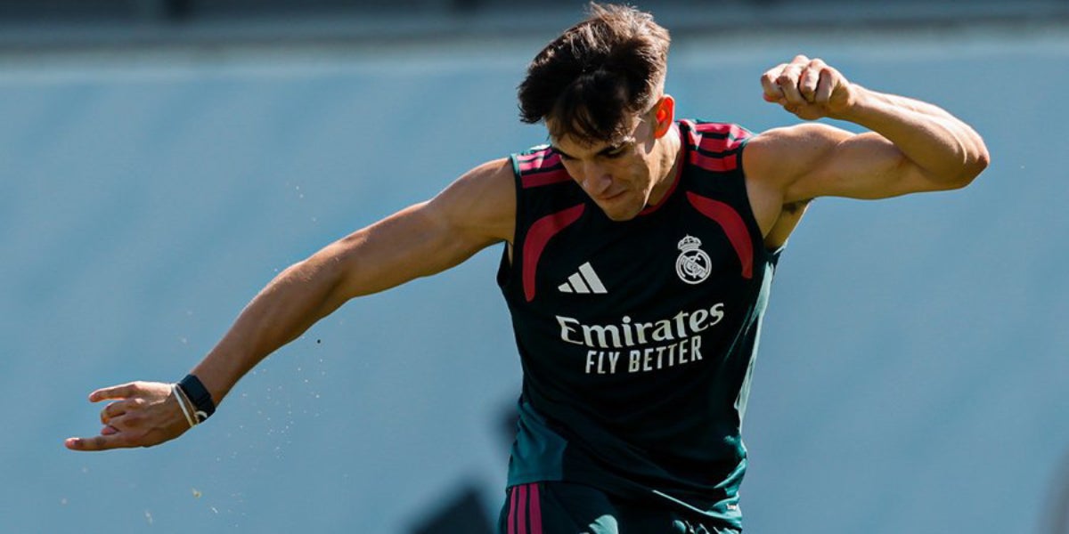 Carlos Espí, en el seu primer entrenament amb el Madrid | Real Madrid CF