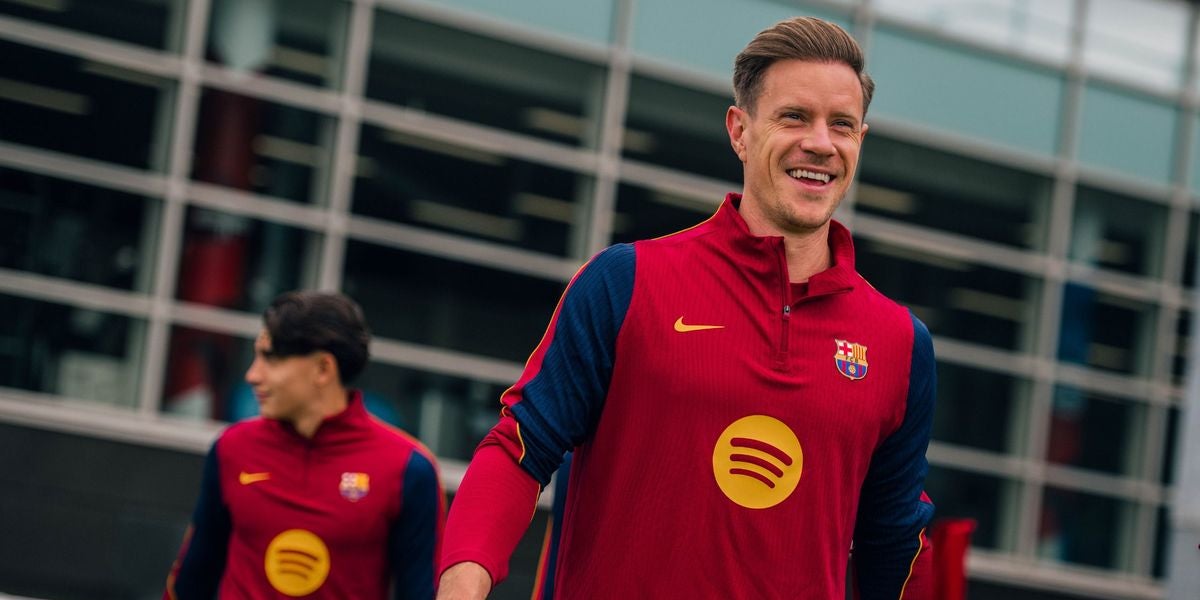 Ter Stegen, durant un entrenament amb el Barça | FC Barcelona