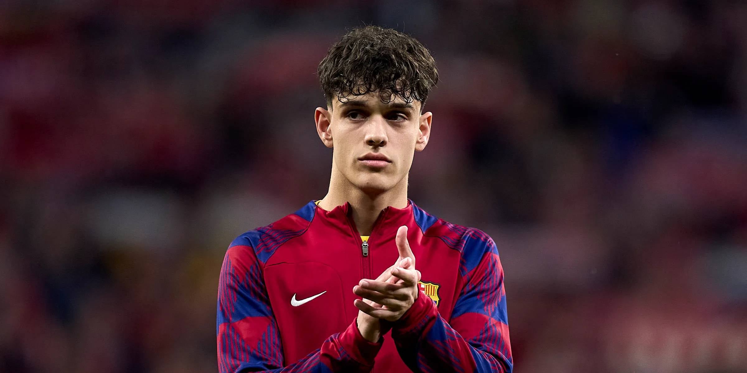 Héctor Fort, durant un partit amb el Barça. | FCB