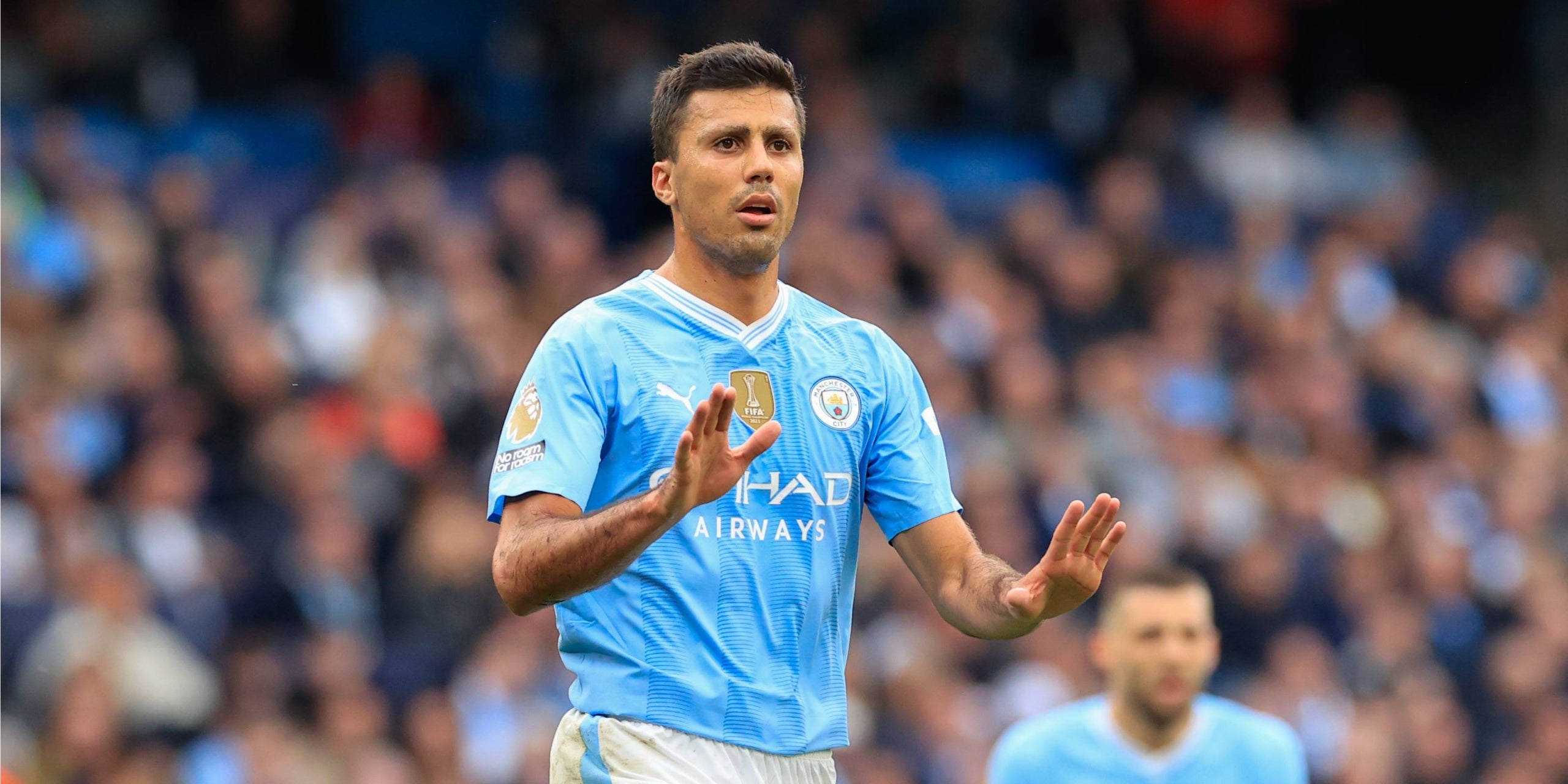 Rodri, a un partit amb el City. | Europa Press