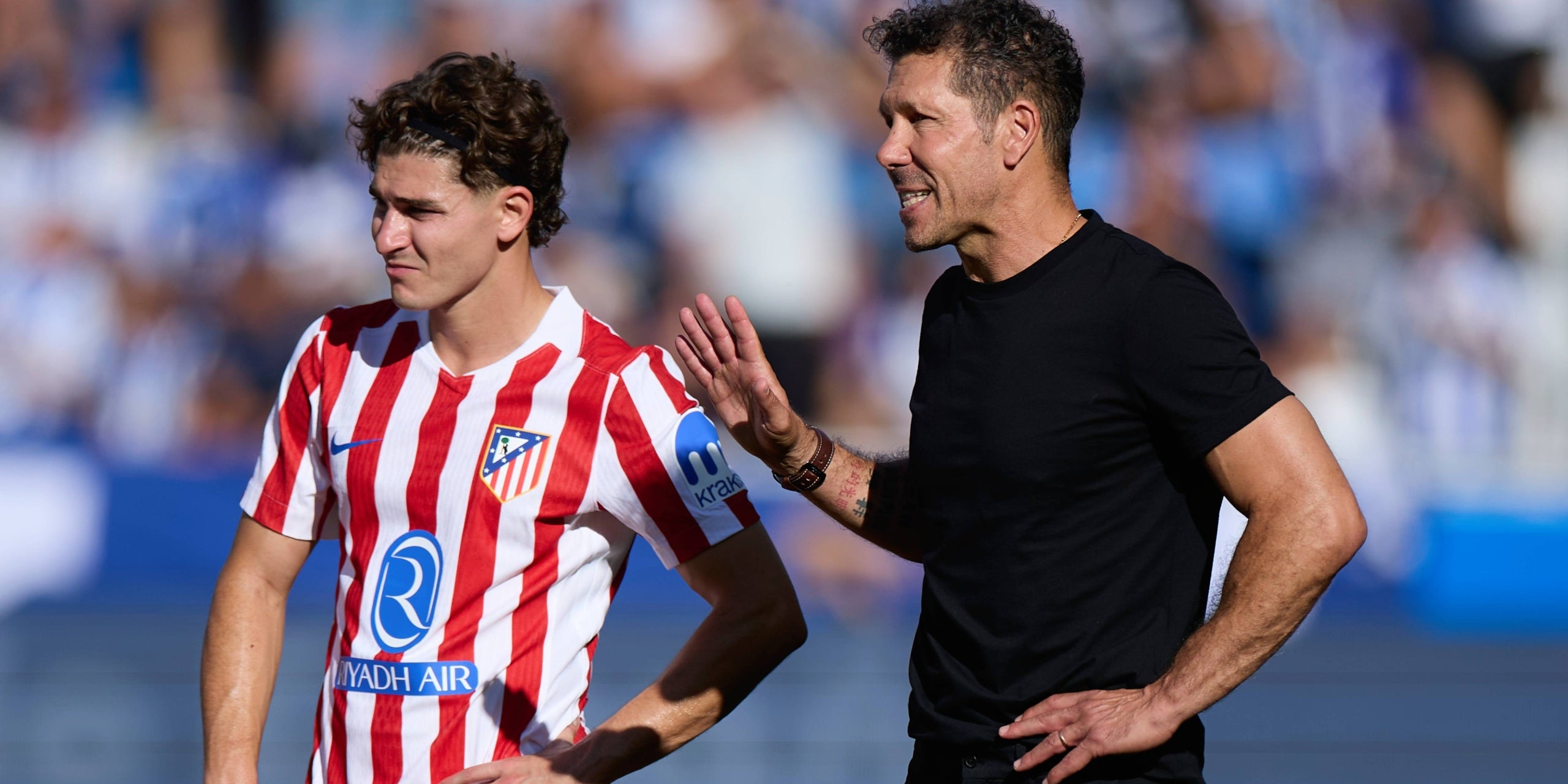 Julián Álvarez i Simeone, durant un partit de l'Atlètic de Madrid | Europa Press