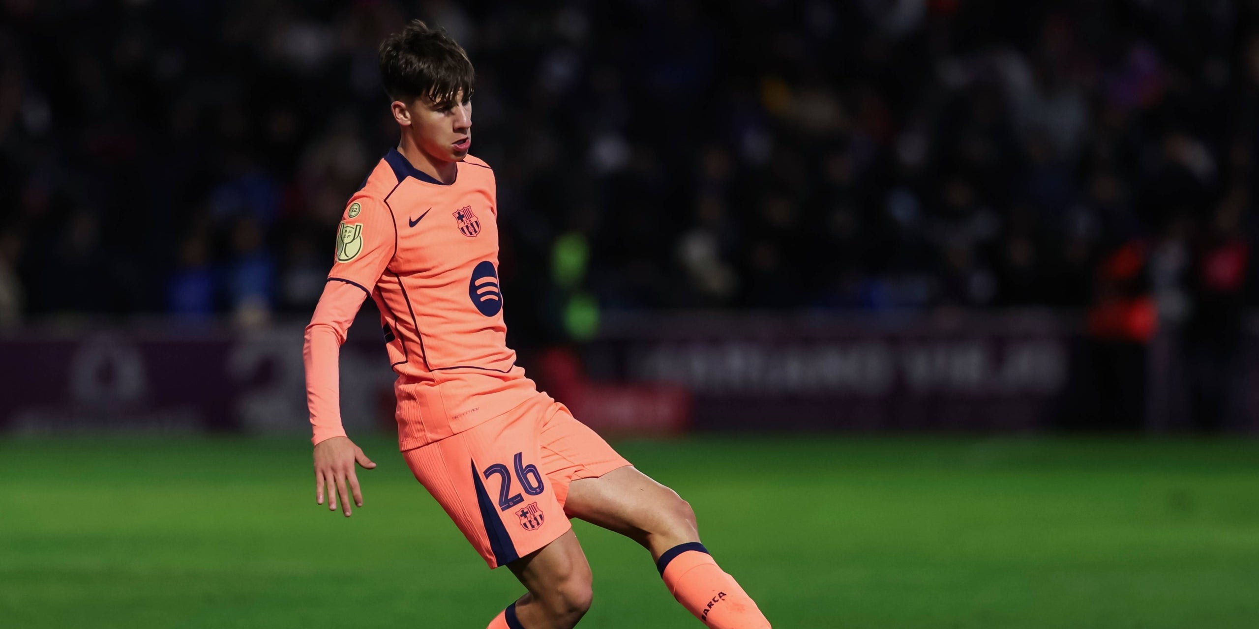 Jofre Torrents, a un partit de Copa amb el primer equip. | Europa Press