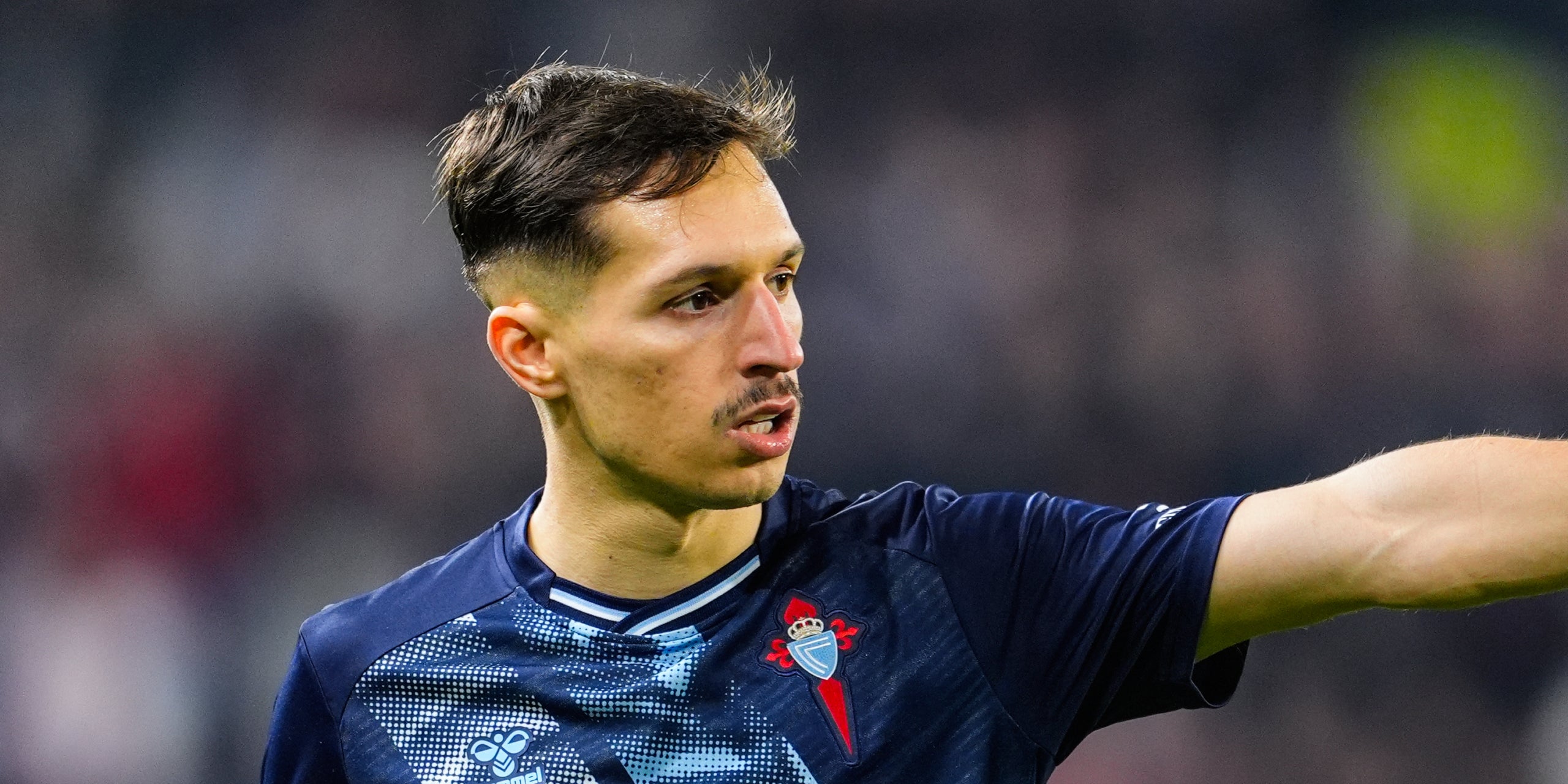 El davanter Bryan Zaragoza, durant un partit amb el Celta de Vigo | Europa Press