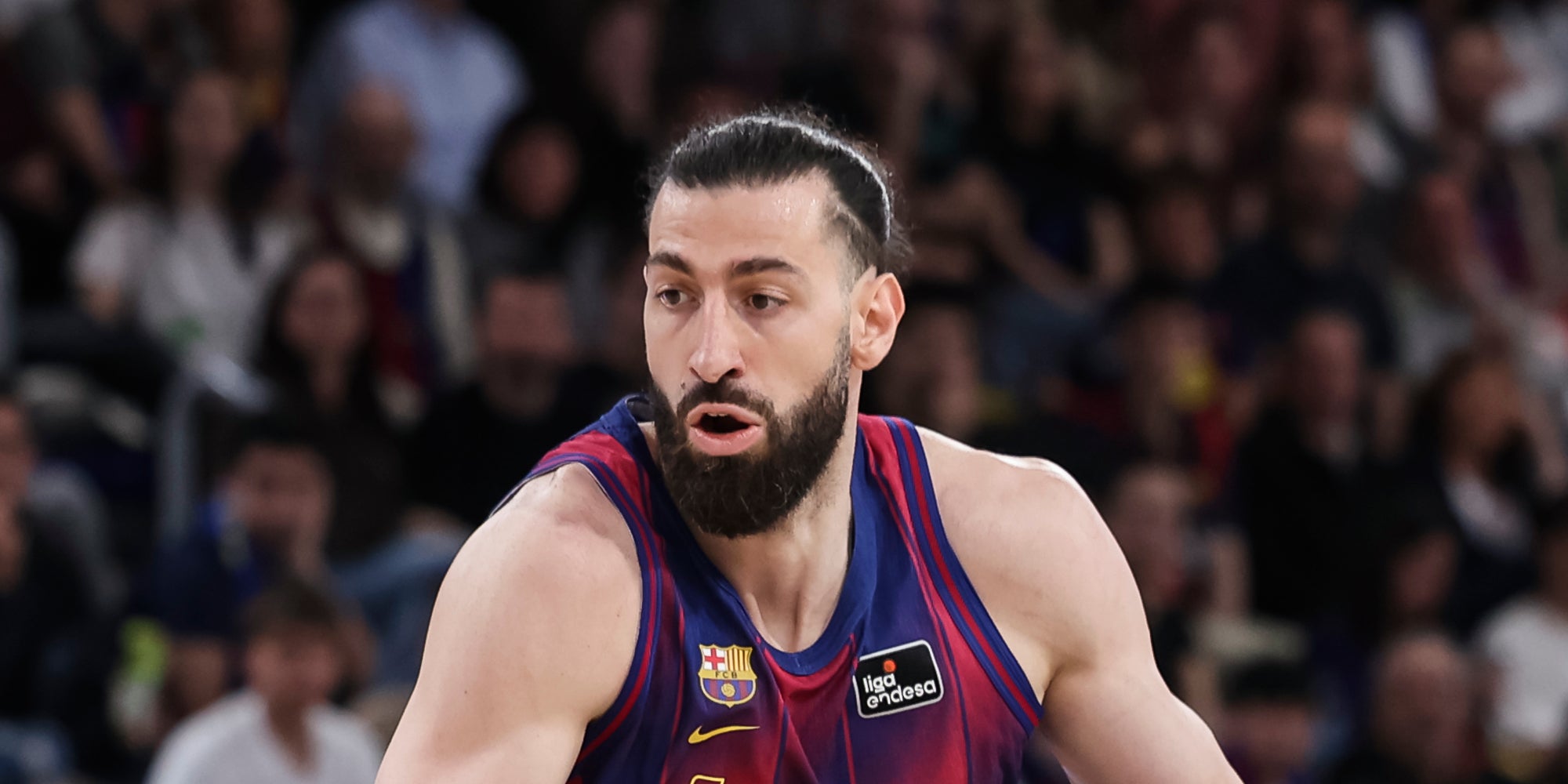 Toko Shengelia, durant un partit amb el Barça | Europa Press