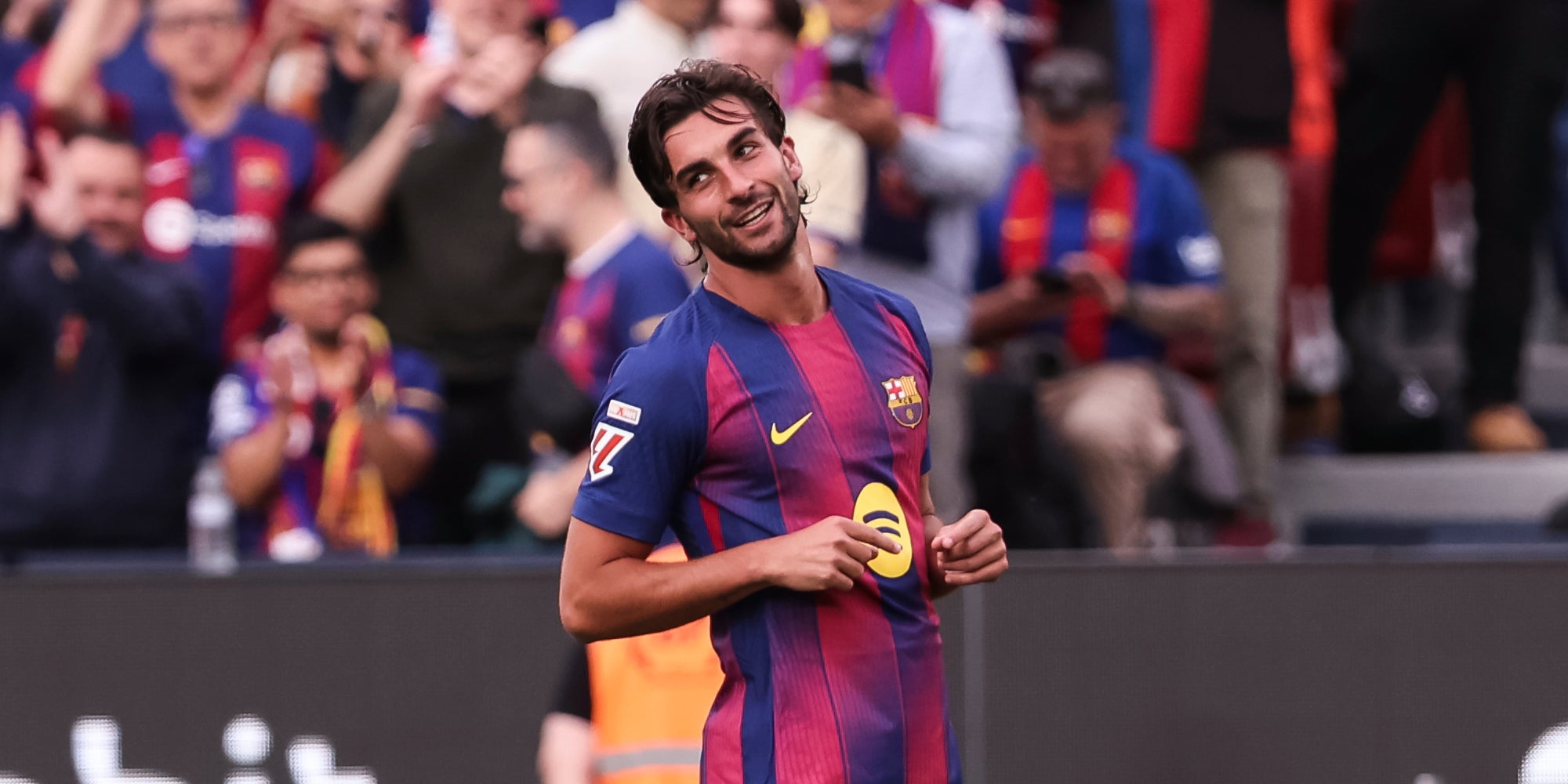 Ferran Torres, durant un partit amb el Barça | Europa Press