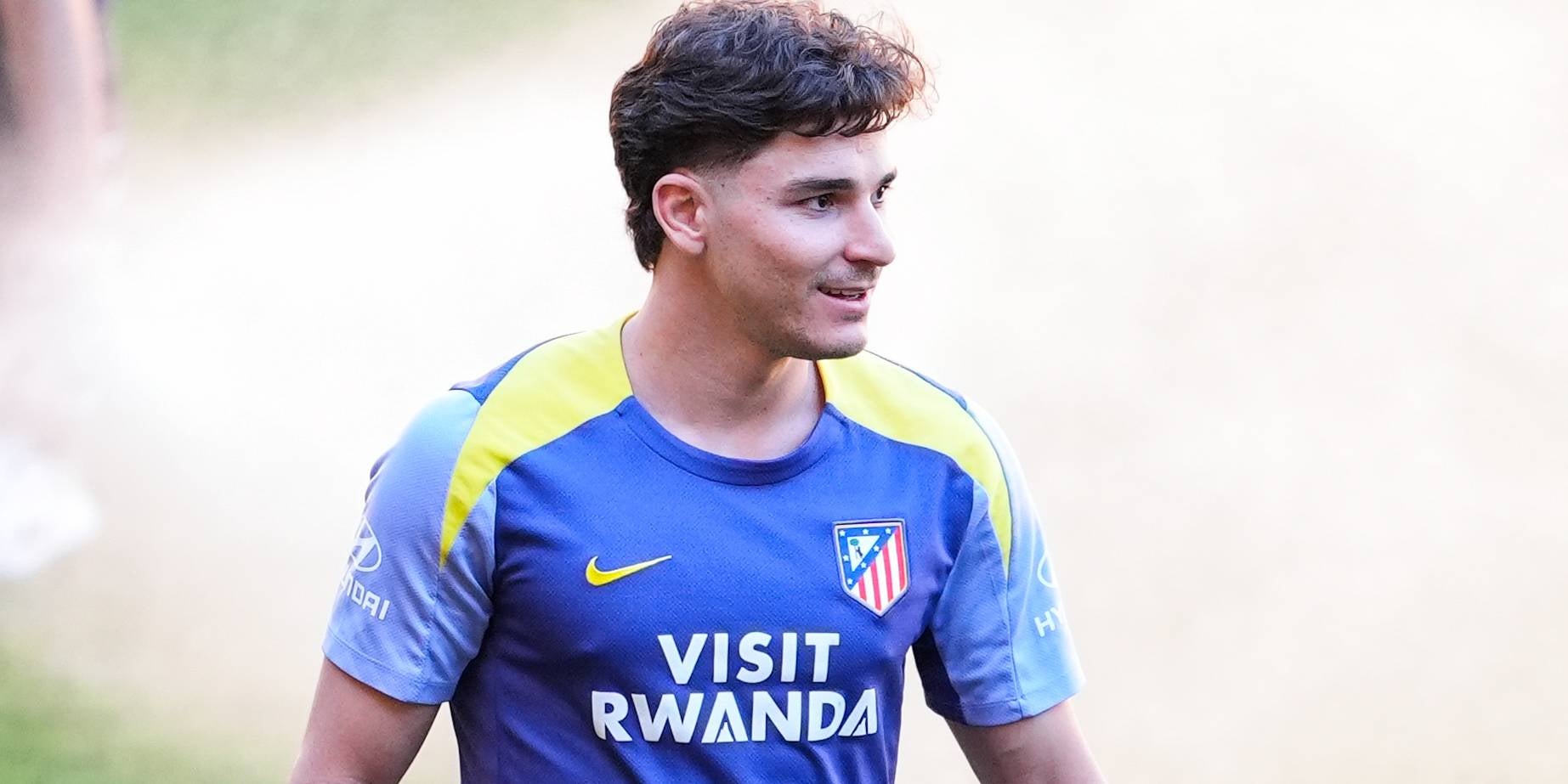 Julián Álvarez, durant un entrenament amb l'Atlètic de Madrid | Europa Press