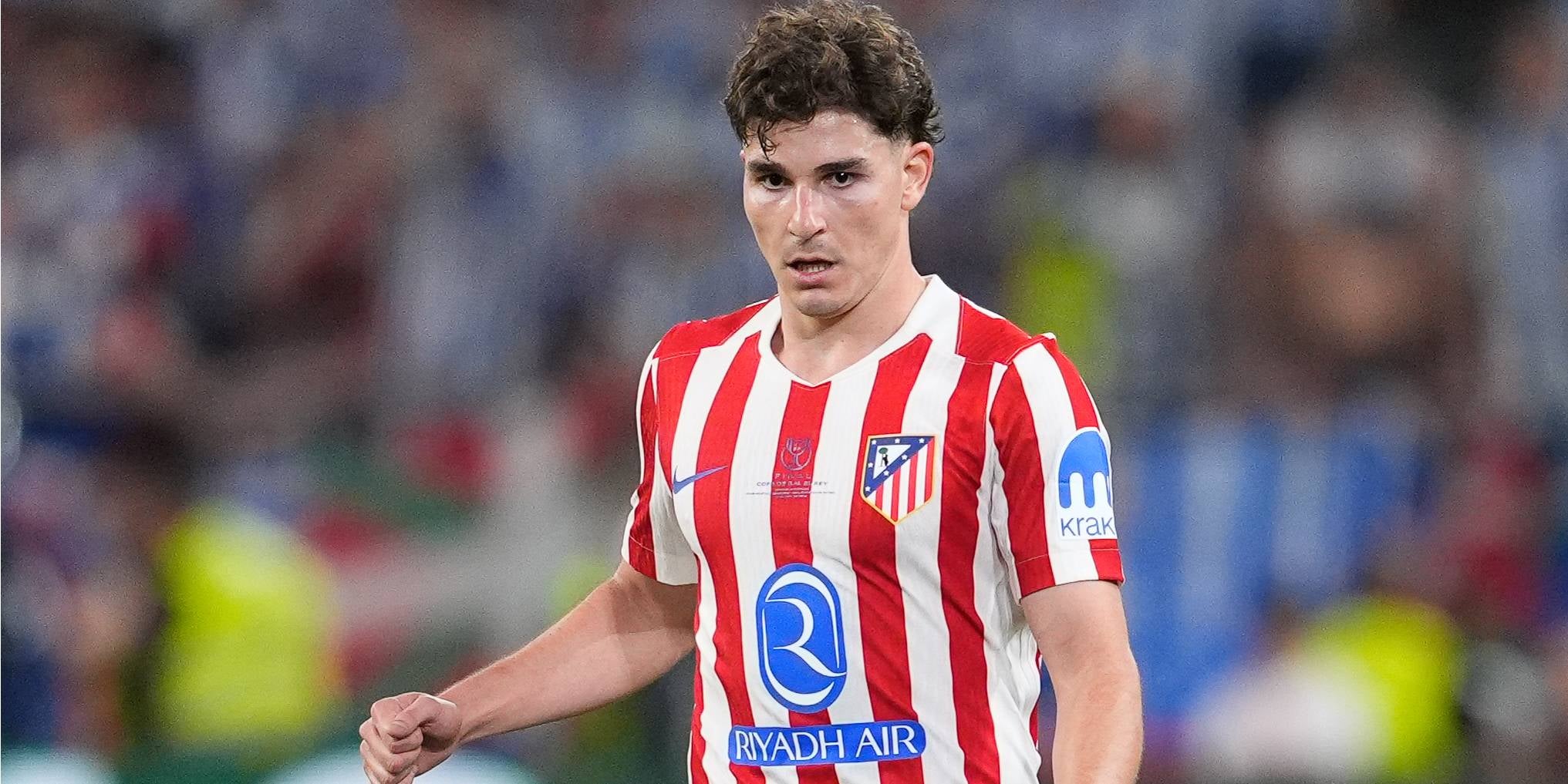 Julián Álvarez, durant un partit amb l'Atlètic de Madrid | Europa Press