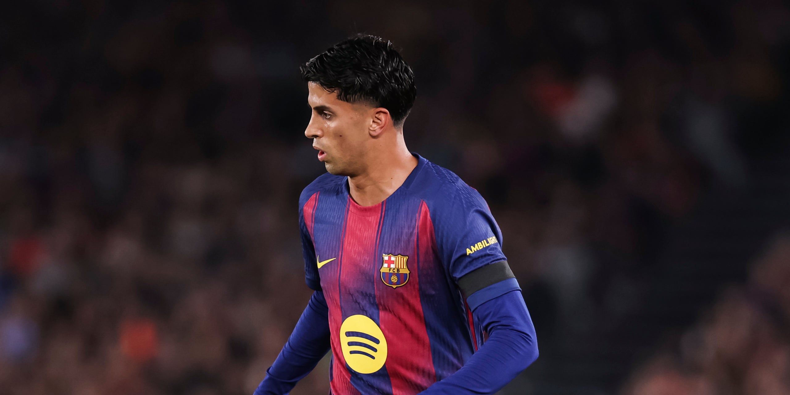 Joao Cancelo, durant un partit amb el Barça | Europa Press