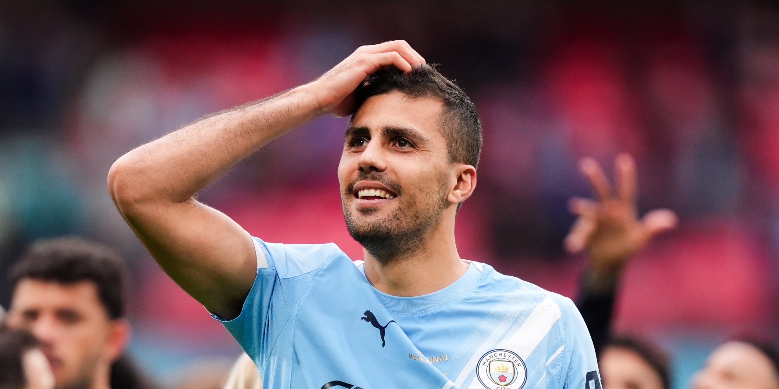 Rodri, durante un partido con el Manchester City | Europa Press 