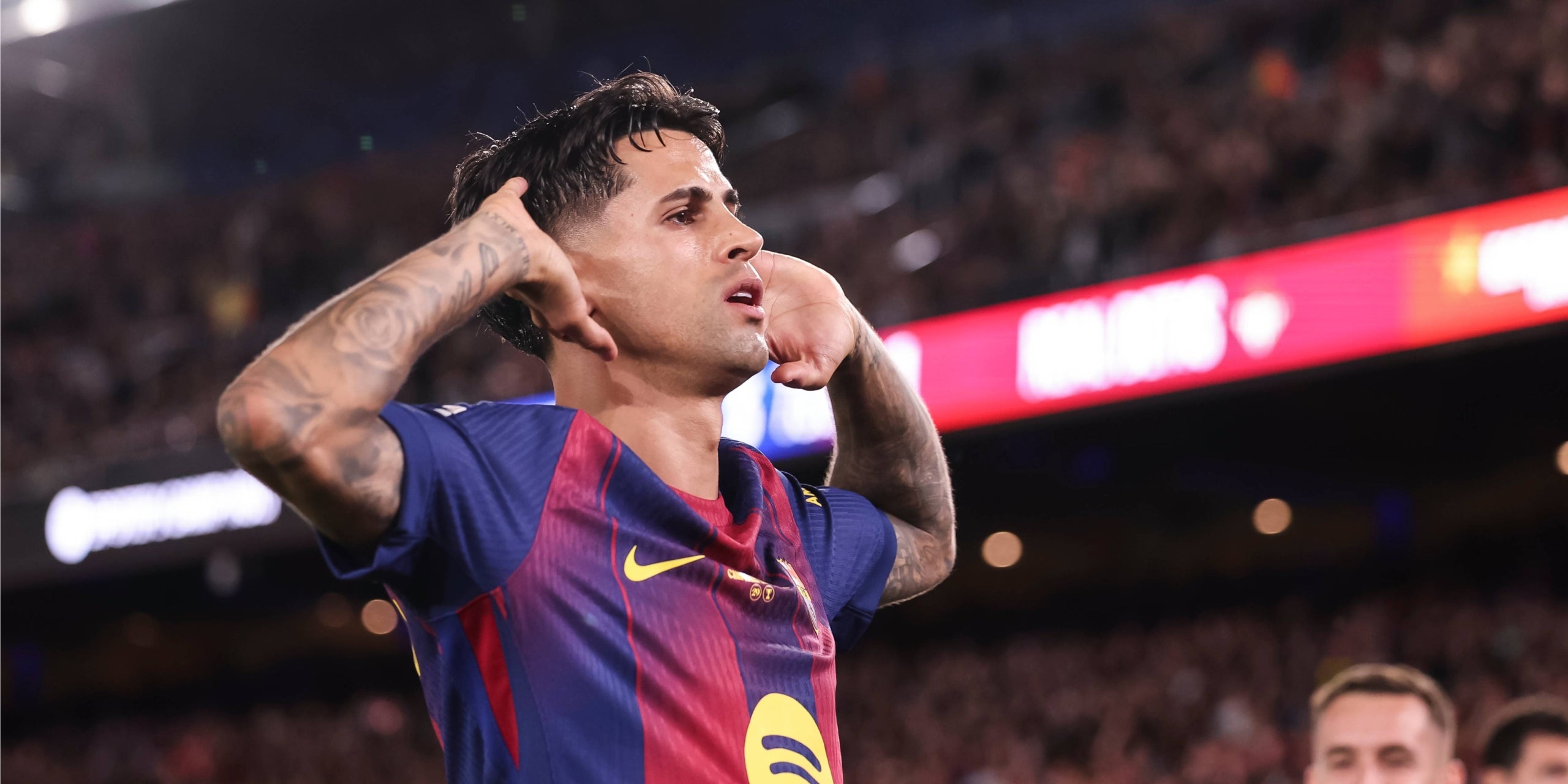 Joao Cancelo, en un partit amb el Barça. | Europa Press