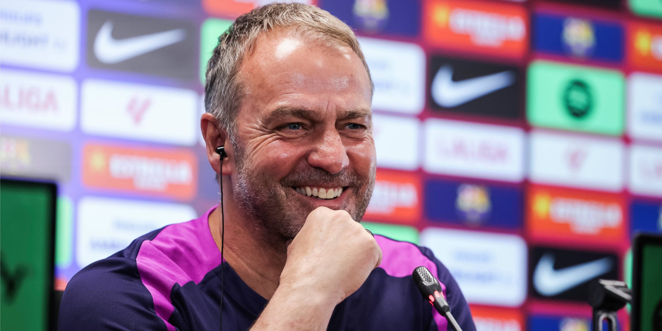 Hansi Flick, en roda de premsa | Europa Press