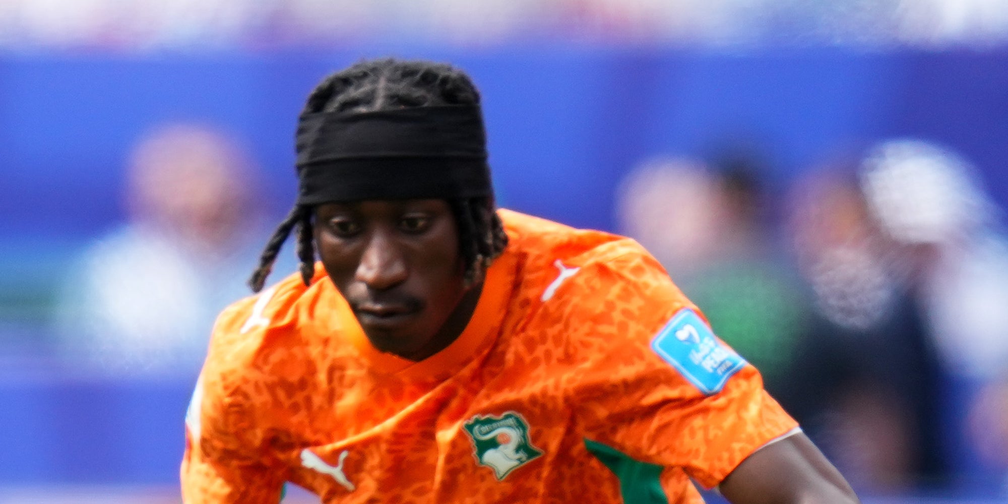 Yan Diomande, durant un partit amb la selecció de la Costa d'Ivori al Mundial 2026 | Europa Press