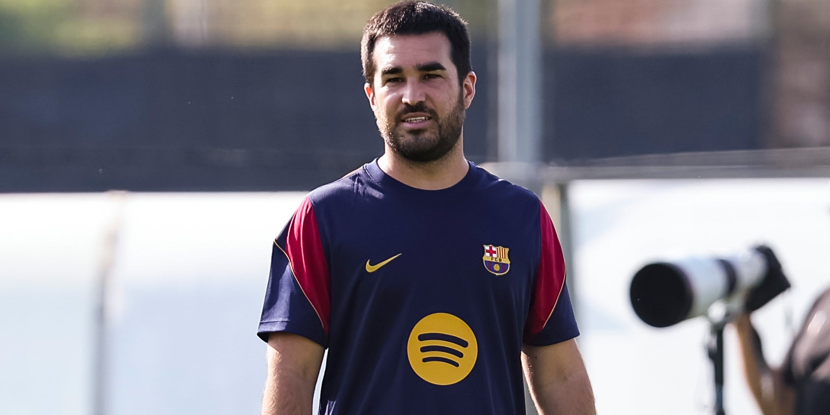 Pere Romeu, durant un entrenament del Barça | Europa Press