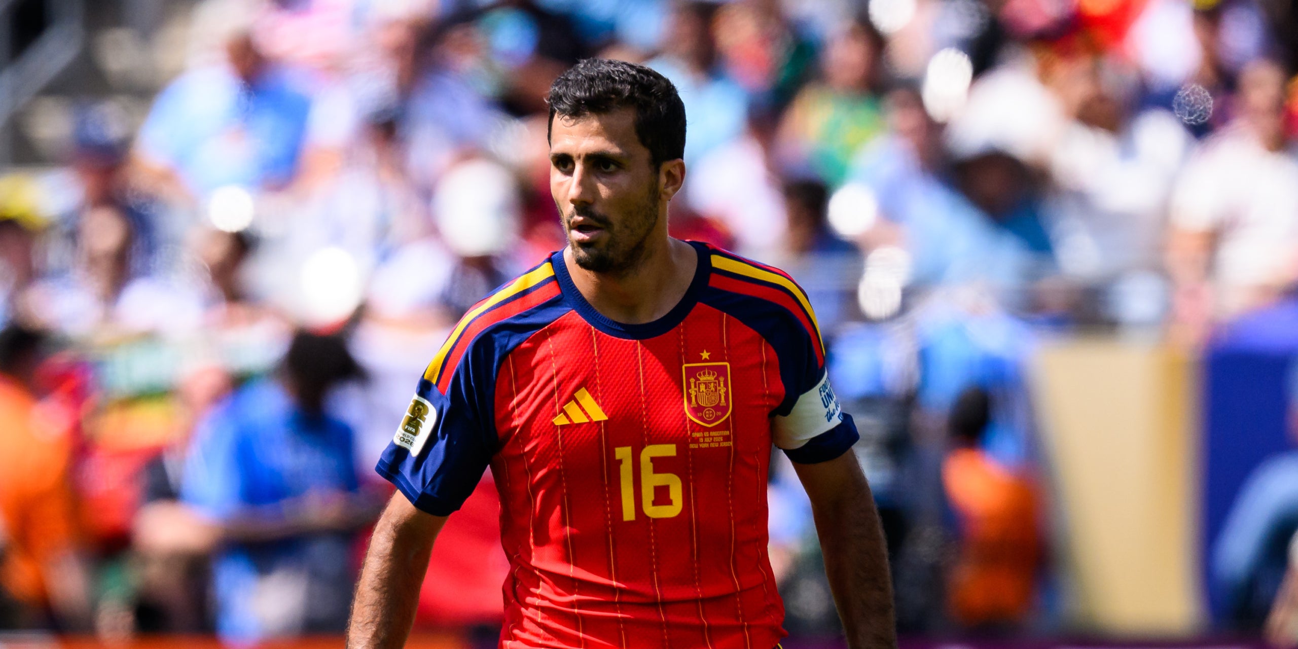 Rodri Hernández, durant un partit amb la selecció espanyola al Mundial 2026 | Europa Press