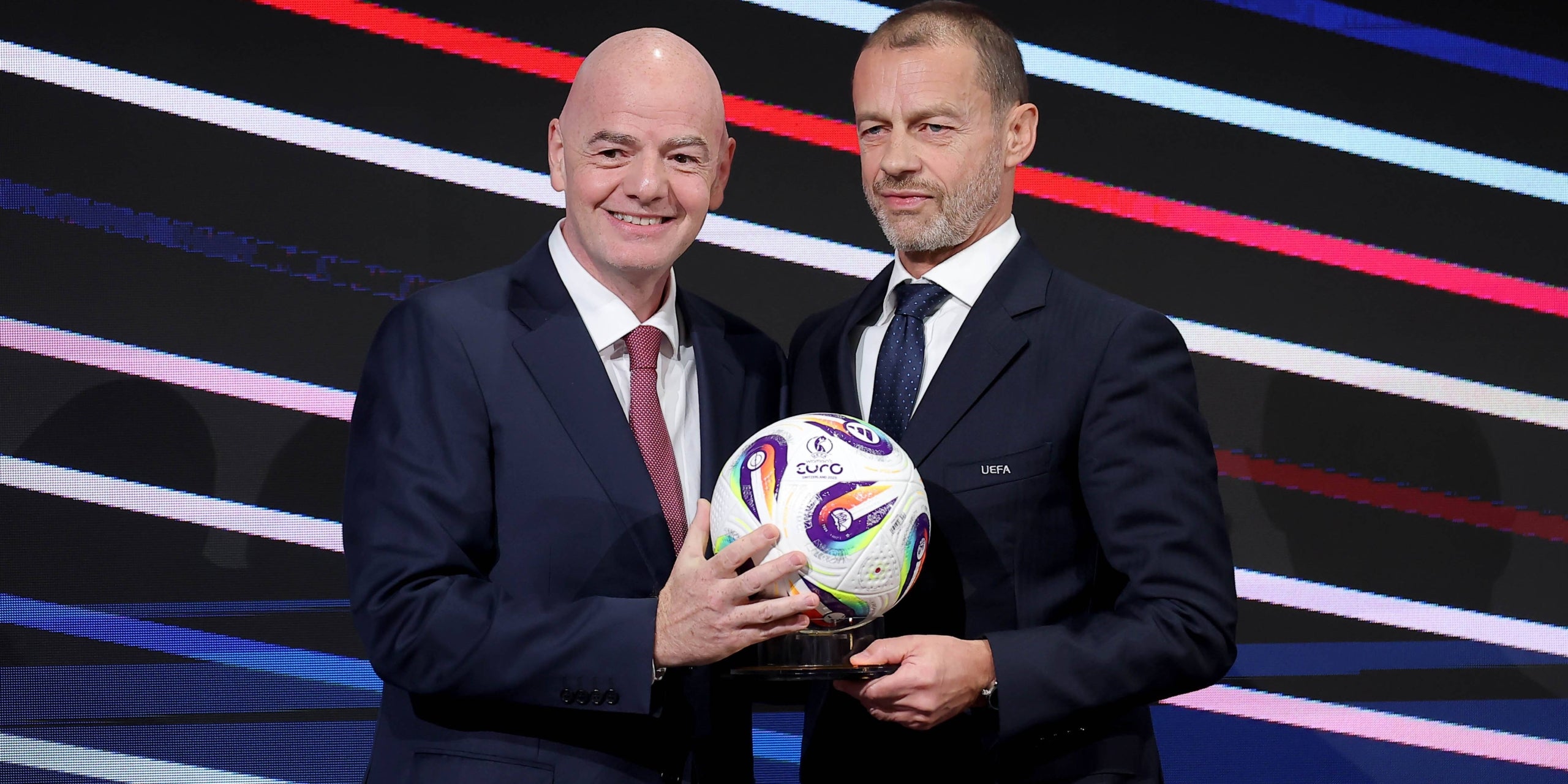 Gianni Infantino i Aleksander Ceferin, en una imatge d'arxiu | Europa Press
