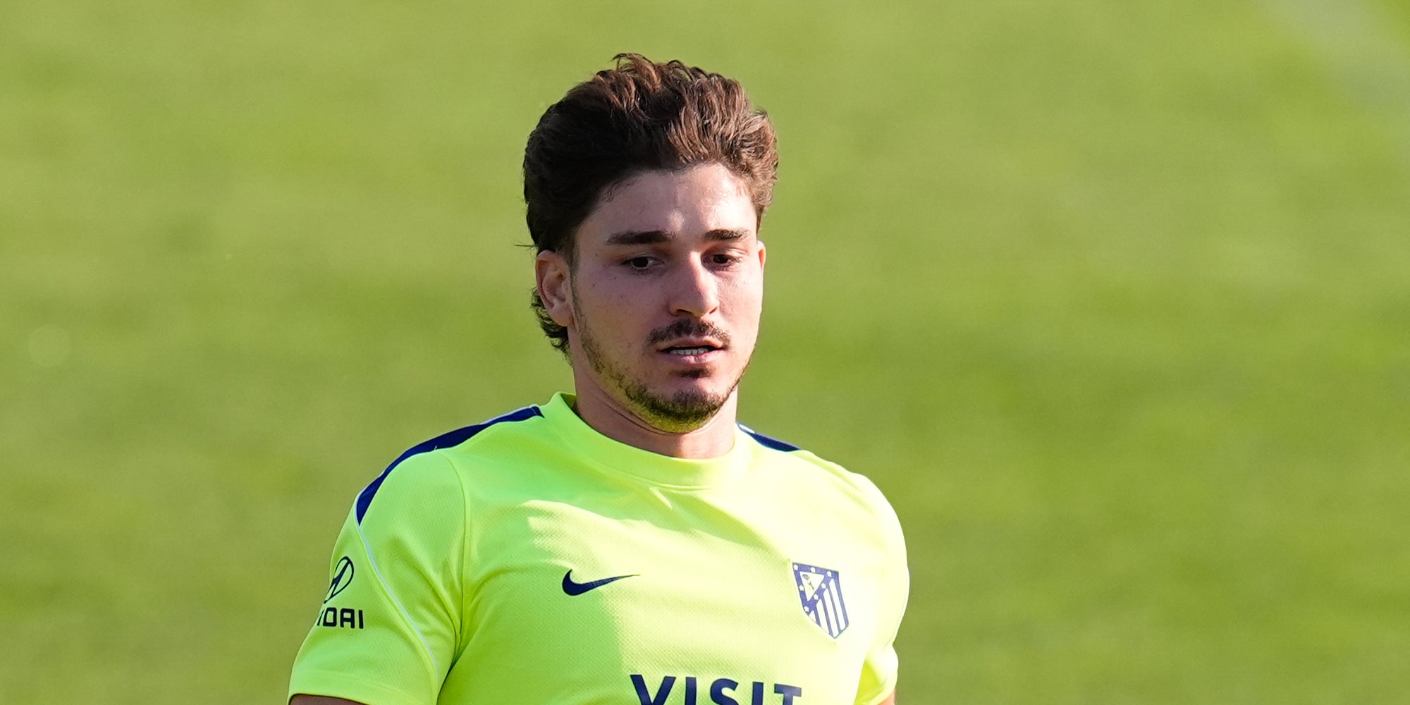 Julián Alvarez, durant un entrenament amb l'Atlètic de Madrid | Europa Press