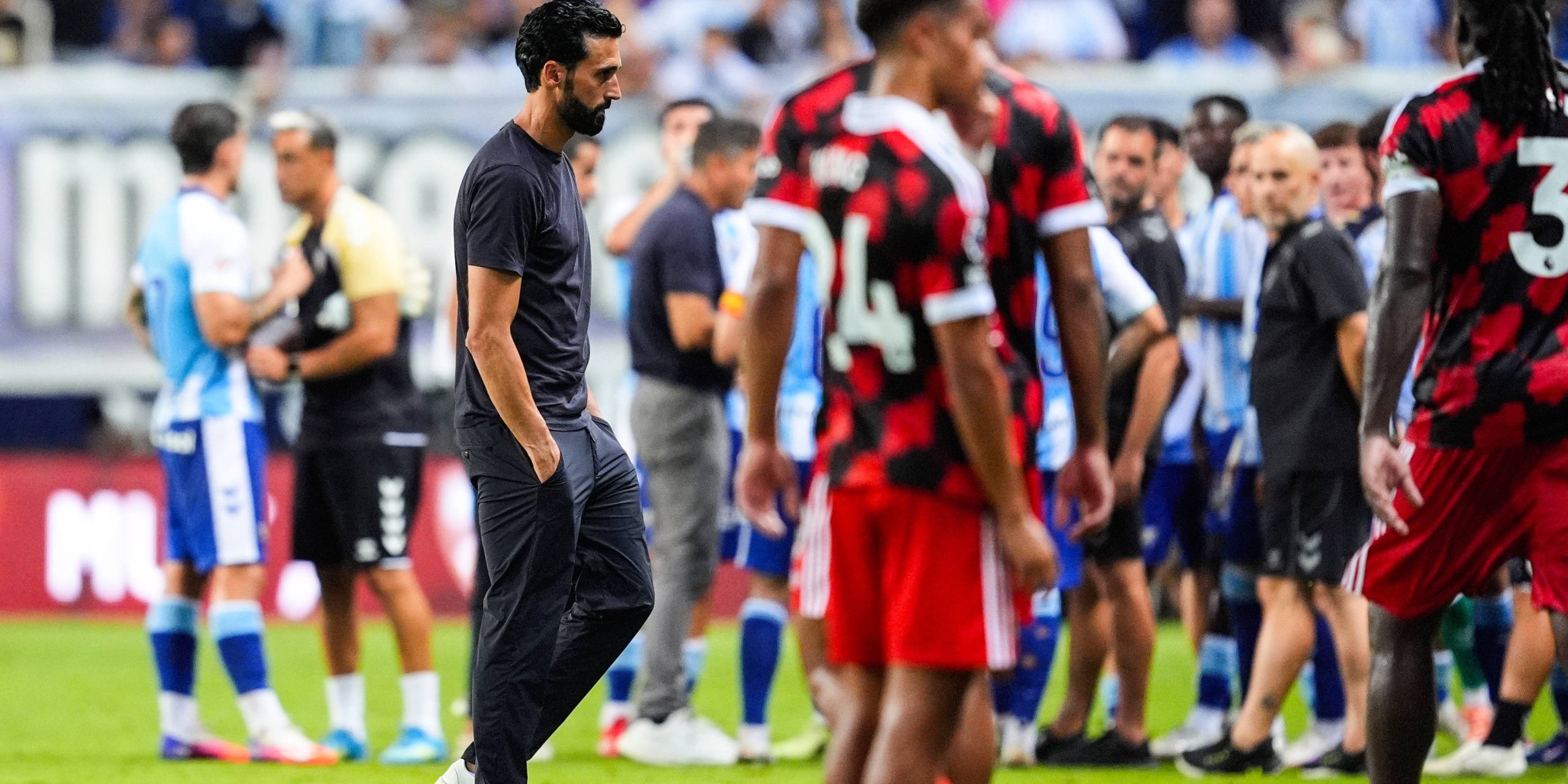 Arbeloa, després de l'expulsió a Màlaga | Europa Press