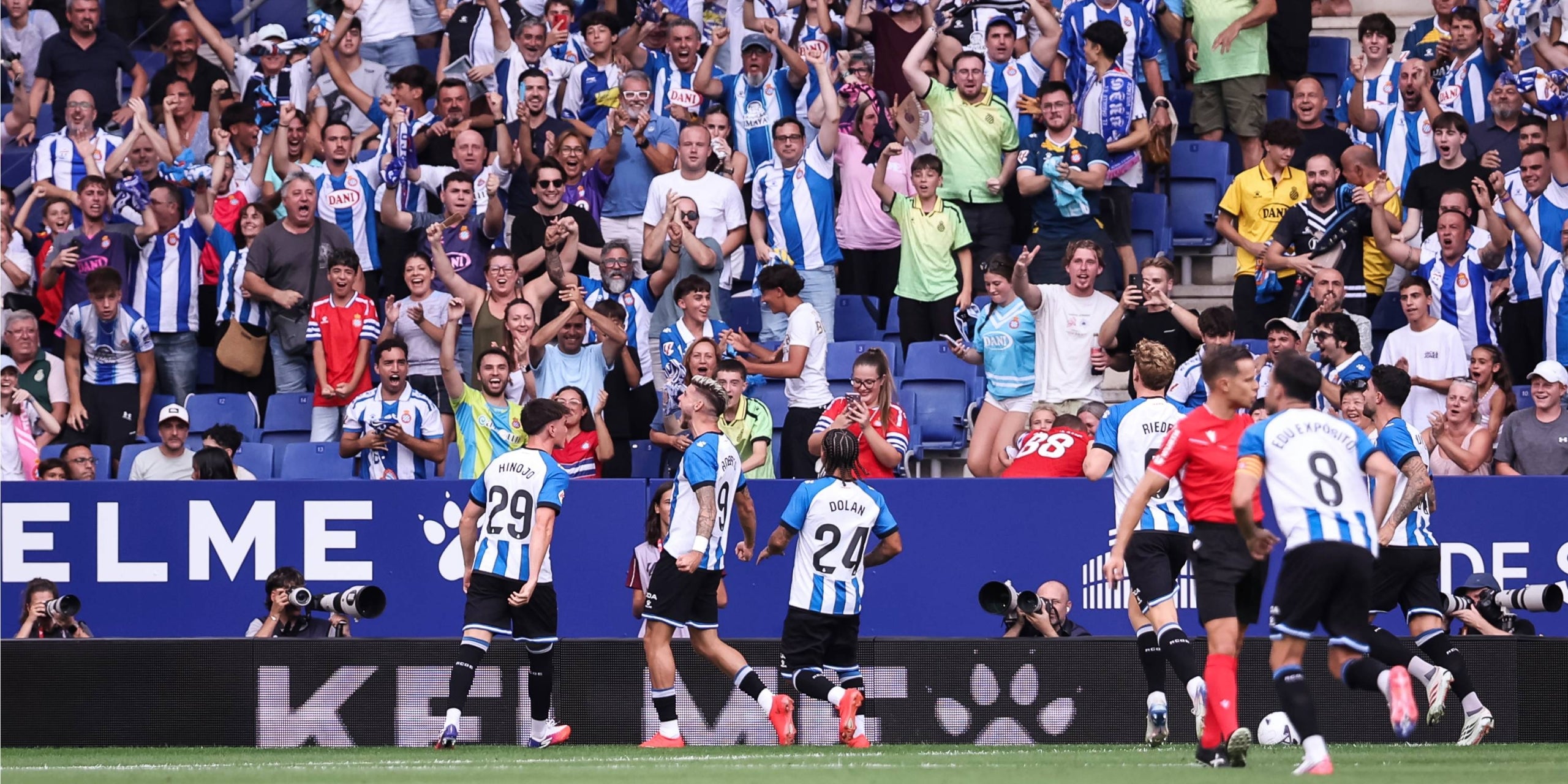 La victòria de l'Espanyol davant el Llevant. | Europa Press