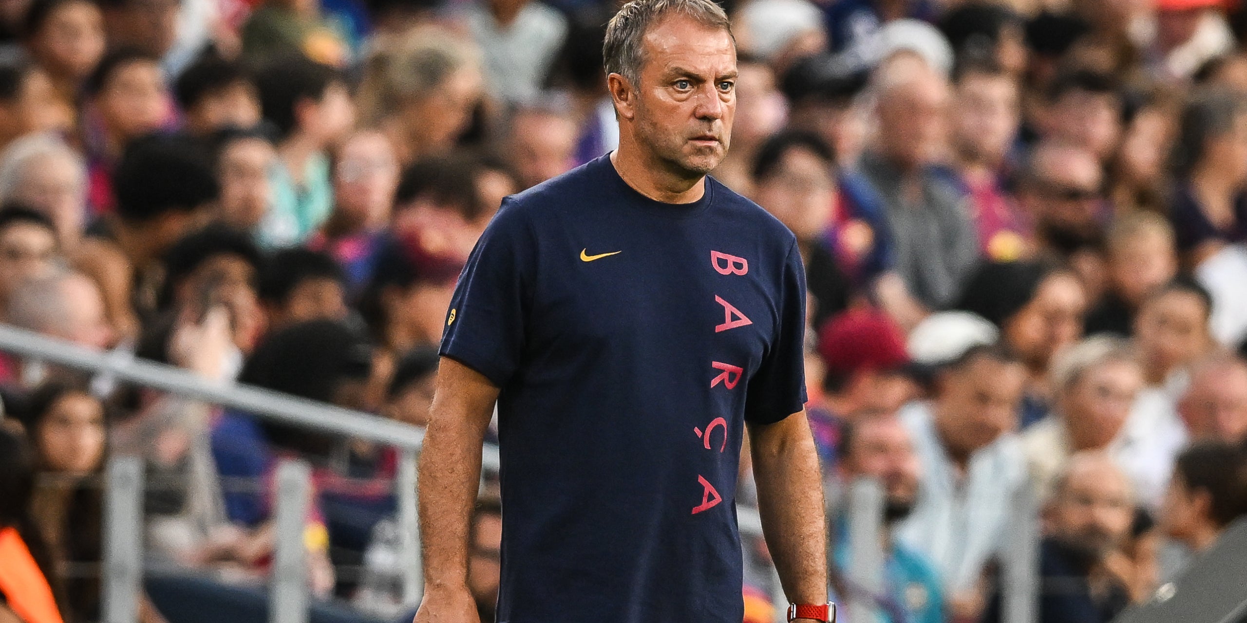 Hansi Flick, durant el Gamper | Europa Press