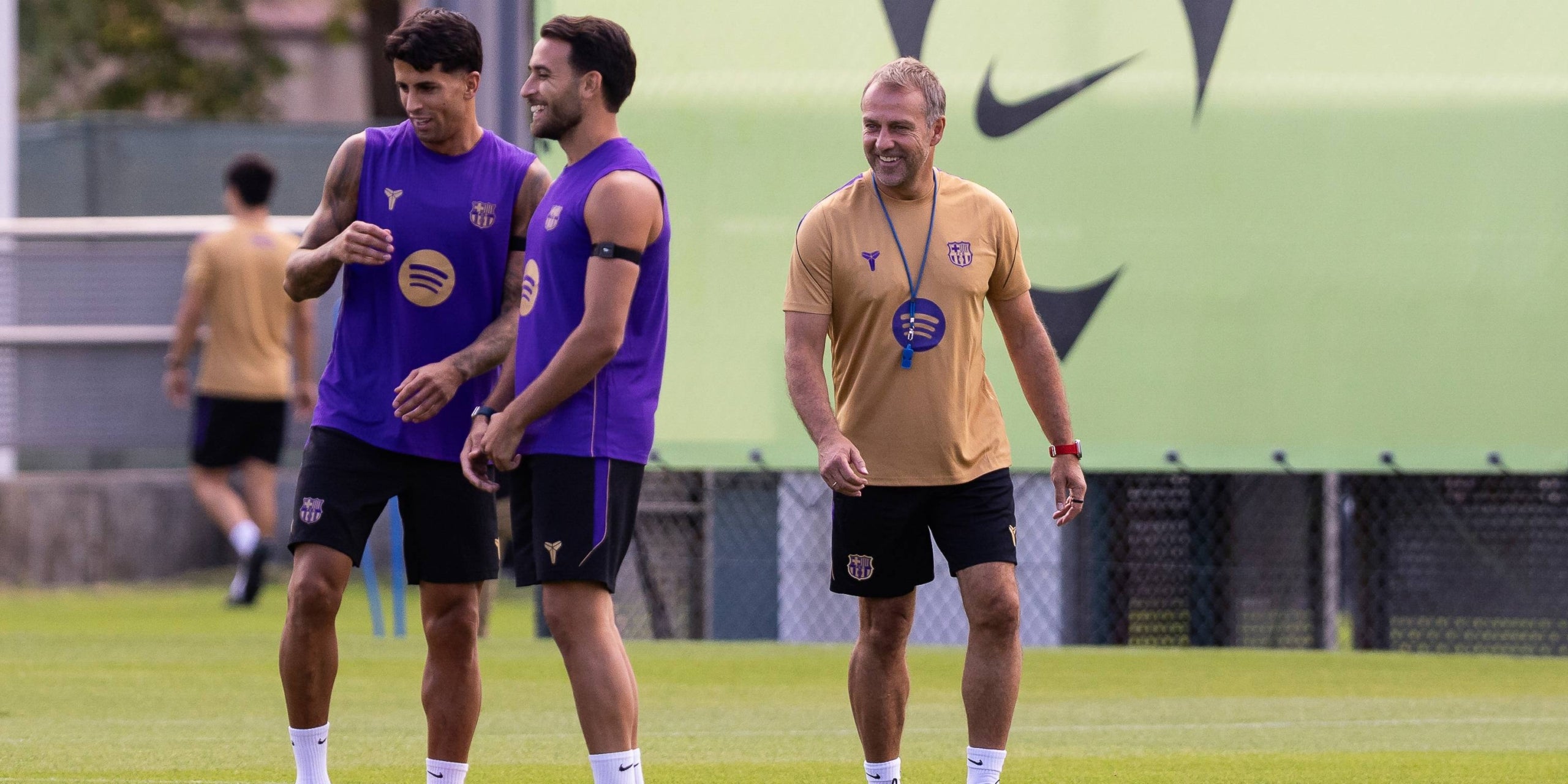 Flick a l'entrenament del Barça. | Europa Press