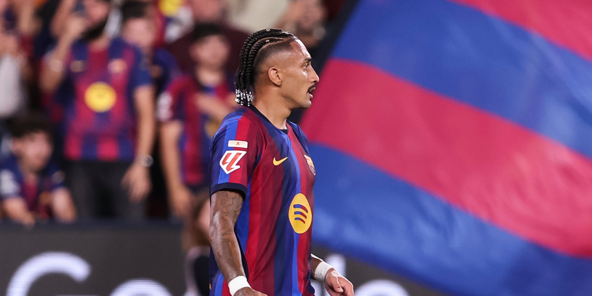 Raphinha, durant un partit amb el Barça | Europa Press