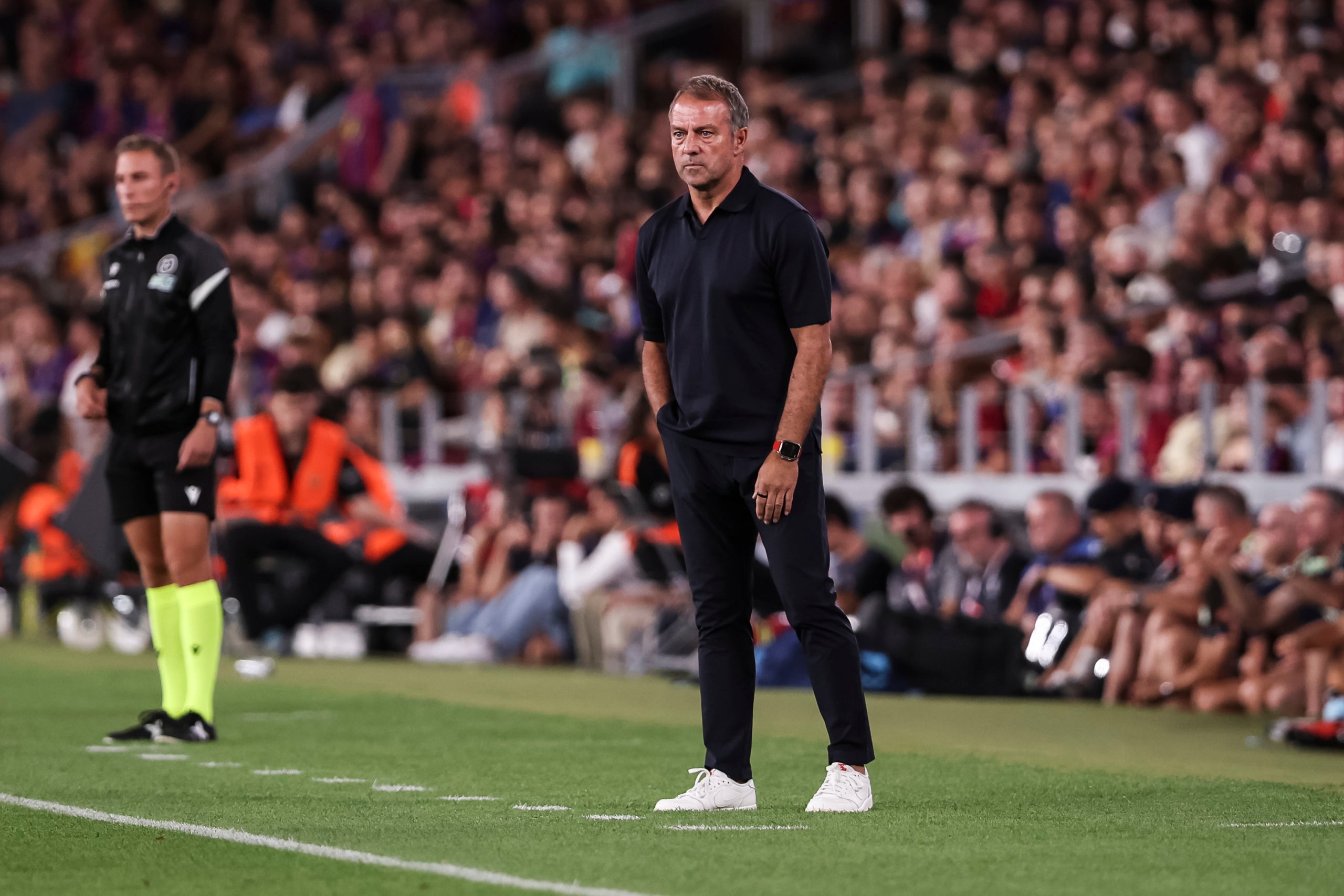 Hansi Flick, durant el Barça-Athletic | Europa Press