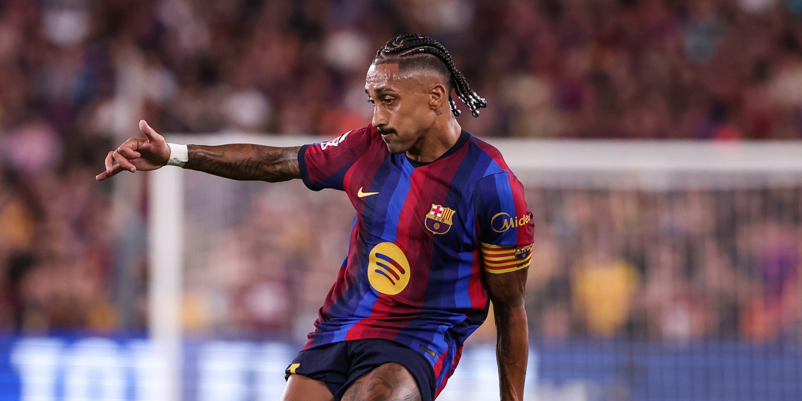 Raphinha, durant un partit amb el Barça | Europa Press