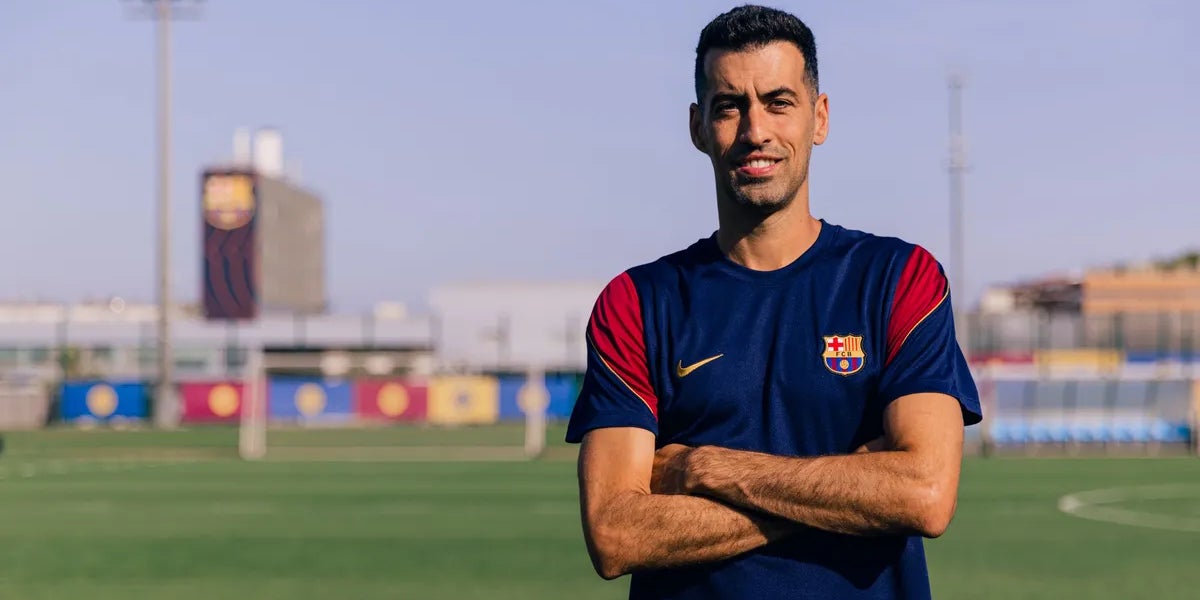 Sergio Busquets, a la Ciutat Esportiva Joan Gamper | FC Barcelona