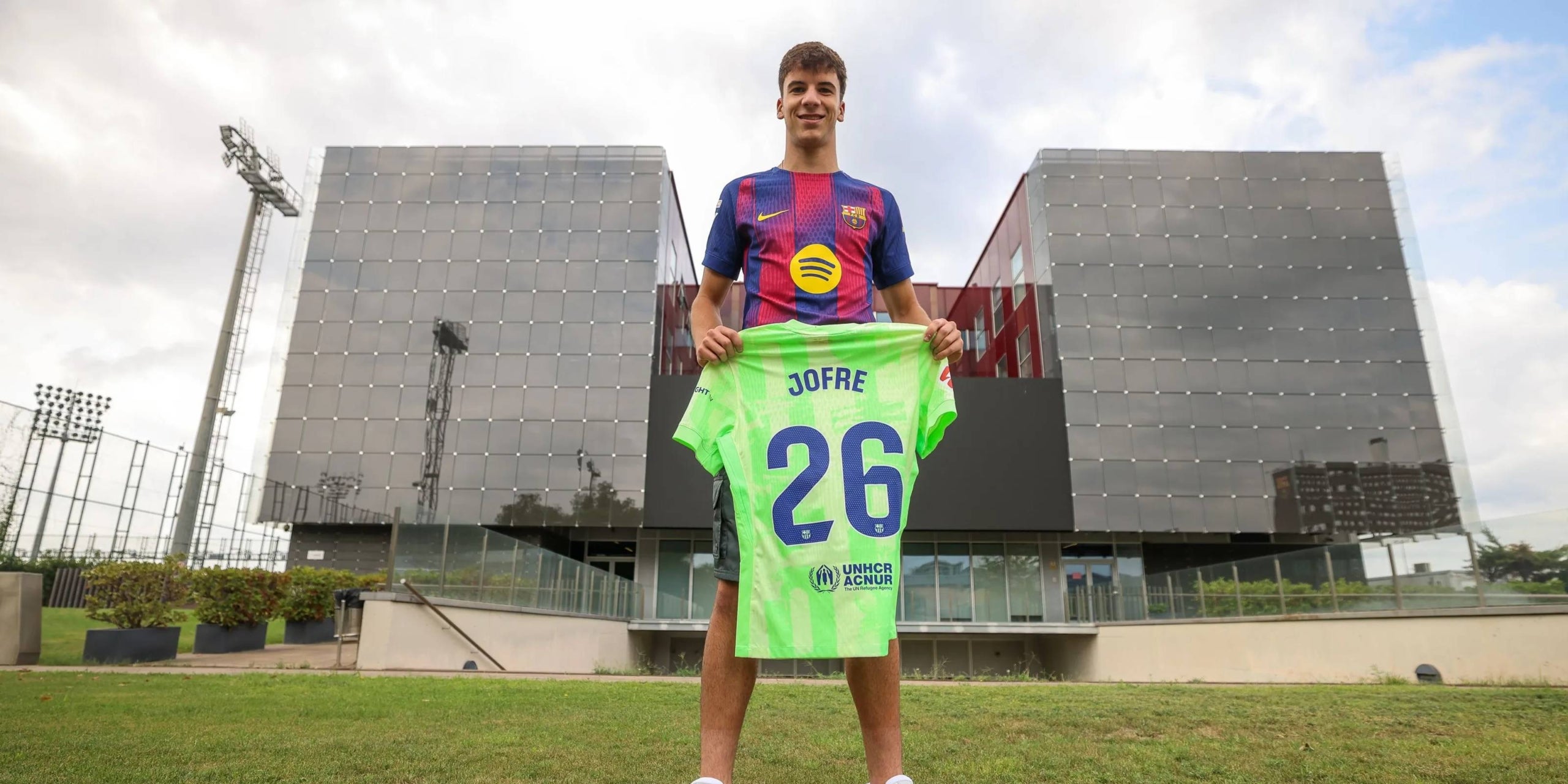 Jofre Torrents, despés de debutar amb el primer equip la temporada passada. | FCB