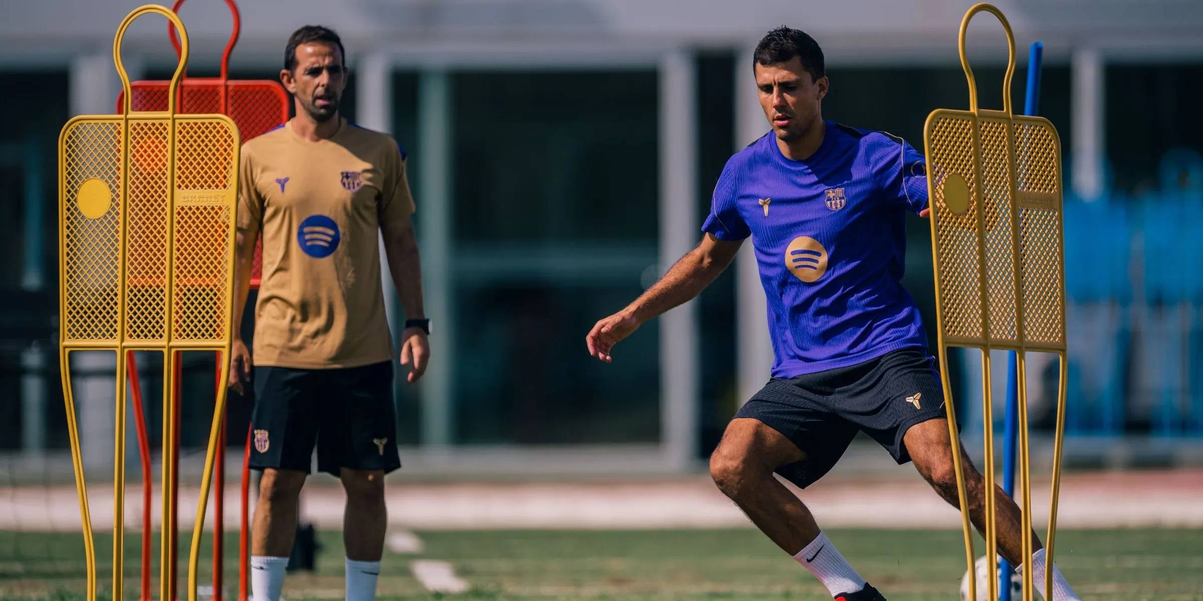 Rodri entrenant a la Ciutat Esportiva. | FCB