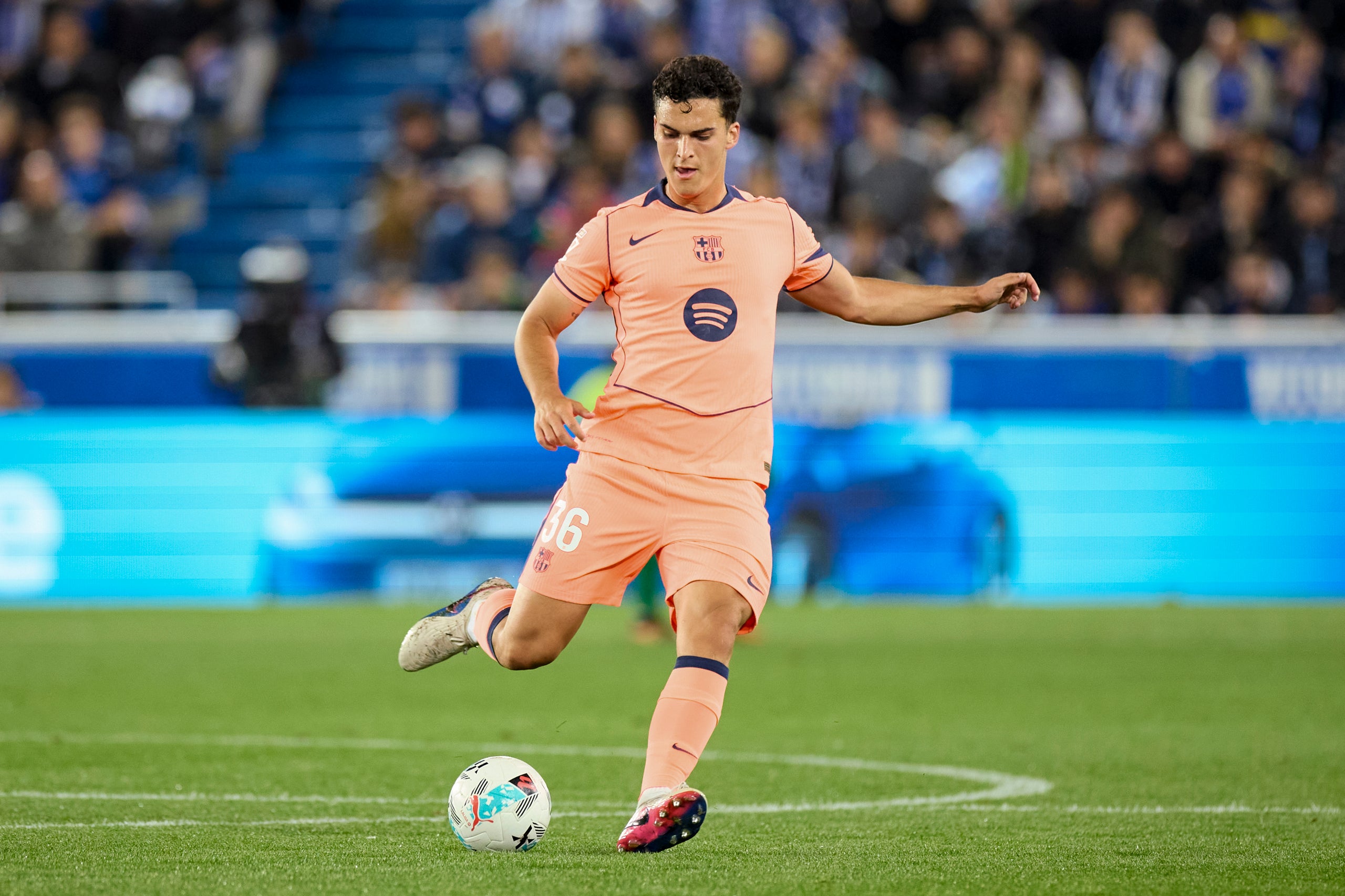 Álvaro Cortés, durant un partit amb el Barça | Europa Press