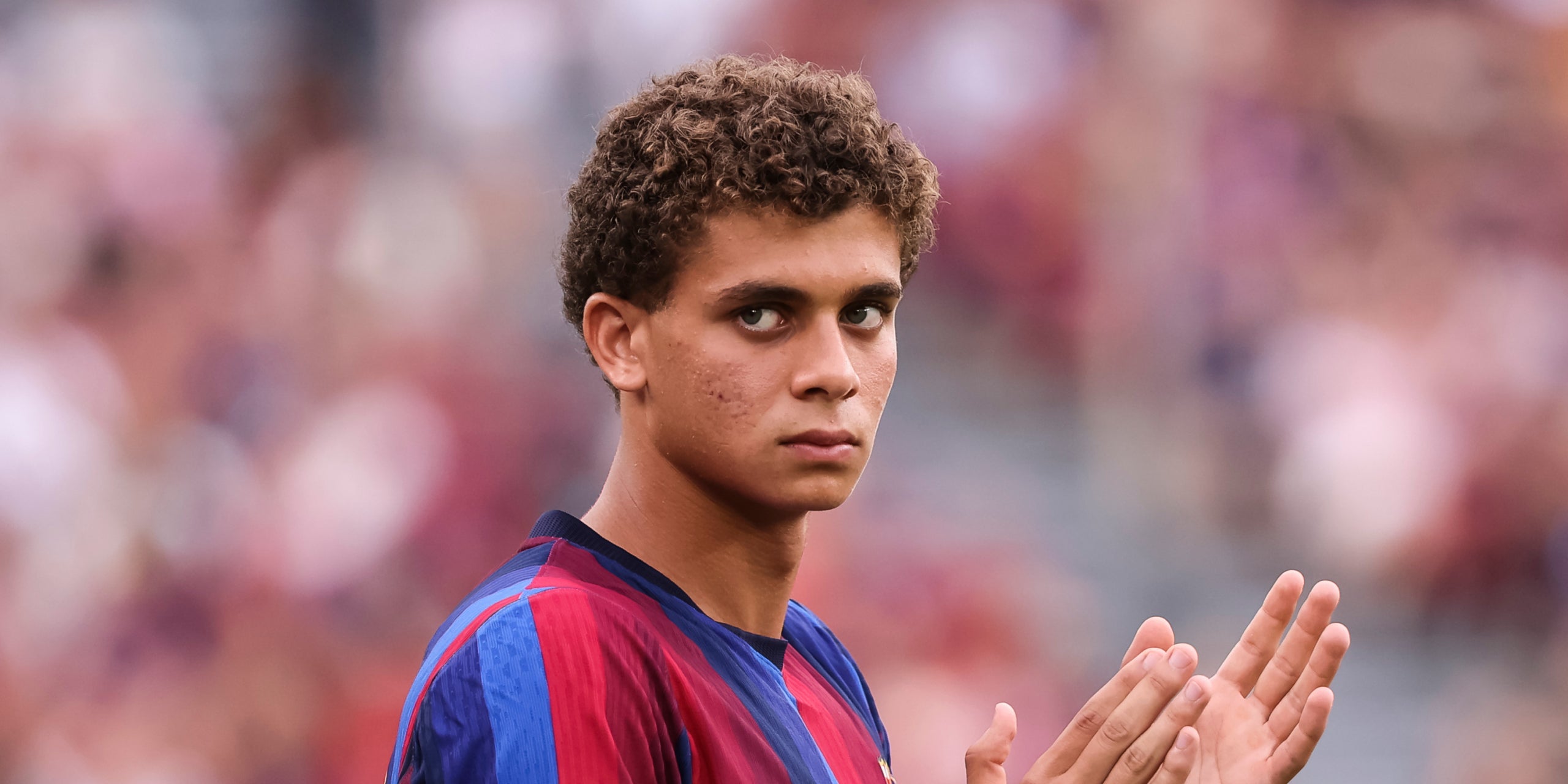 Hamza Abdelkarim, durant un partit amb el Barça | Europa Press