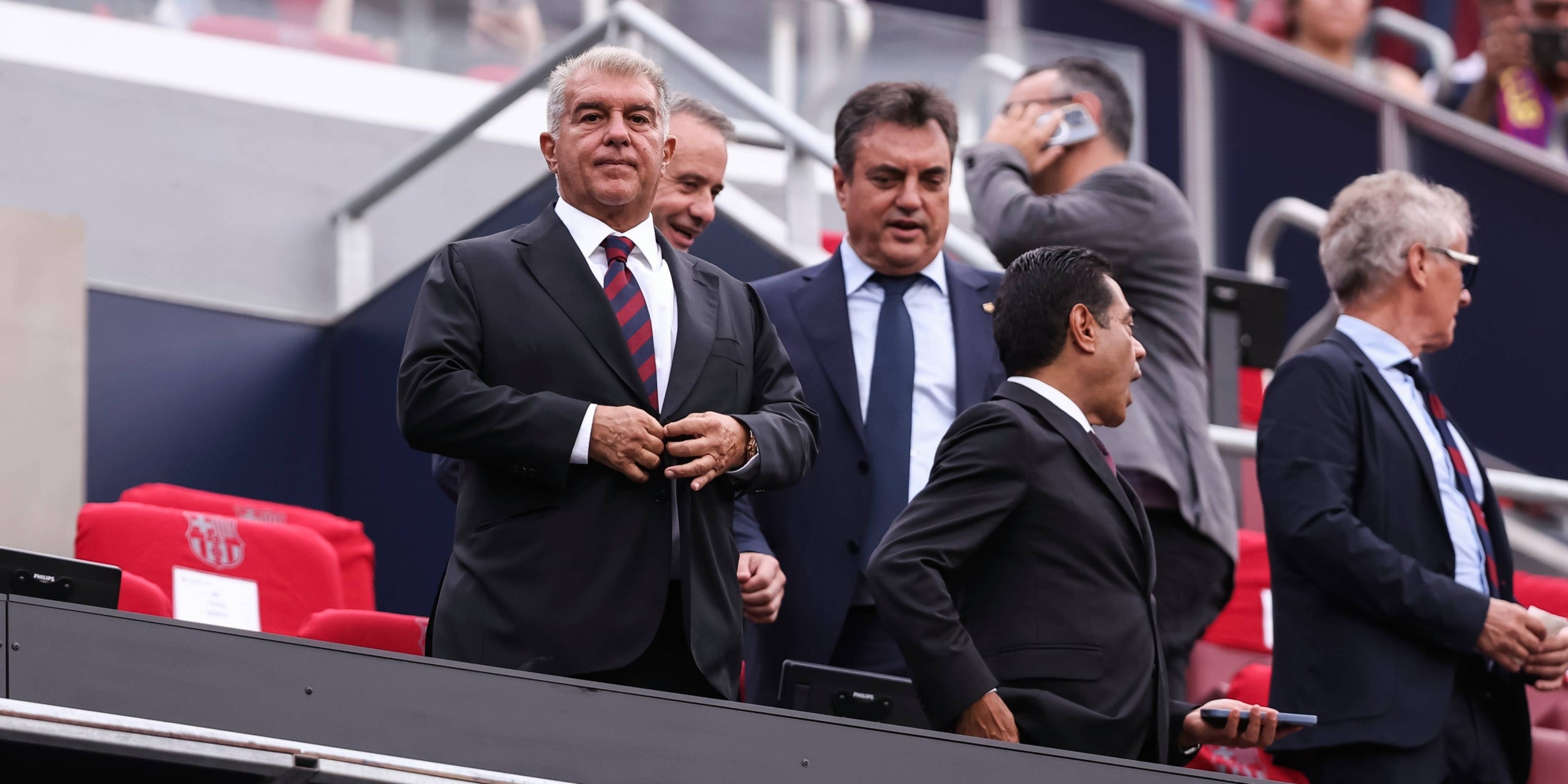 Joan Laporta, a la llotja de l'Spotify Camp Nou | Europa Press