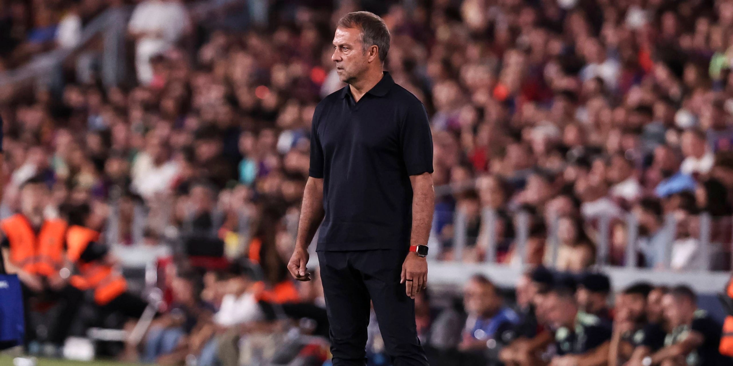 Hansi Flick a un partit amb el Barça. | Europa Press