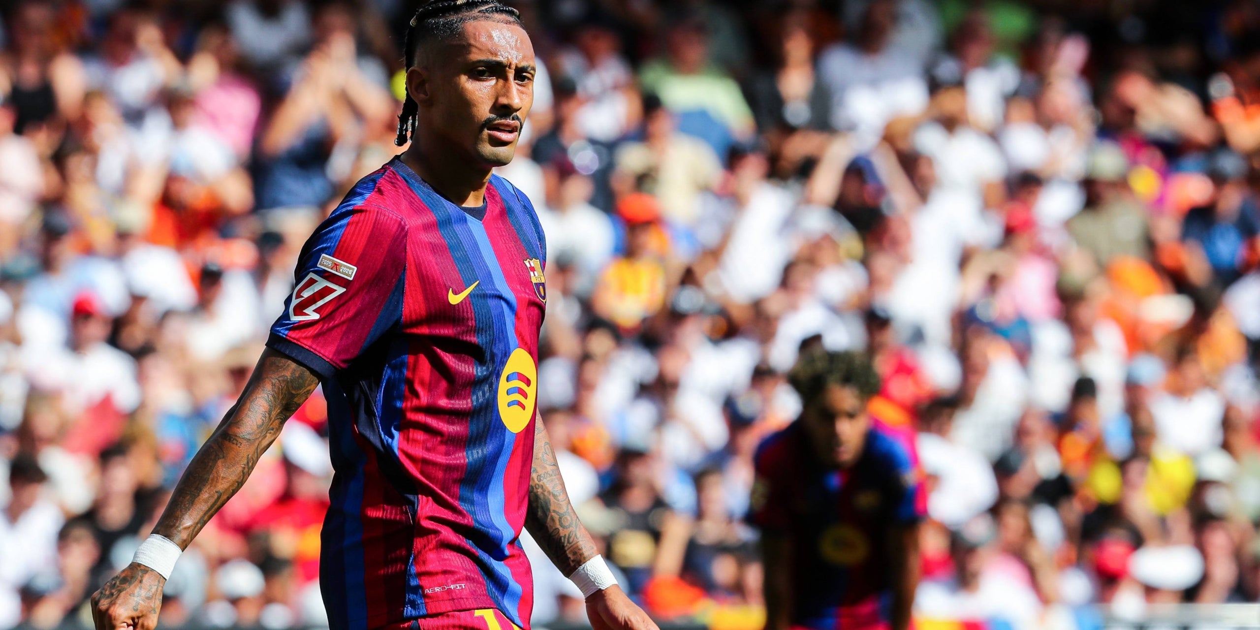Raphinha, durant el València-Barça | Europa Press