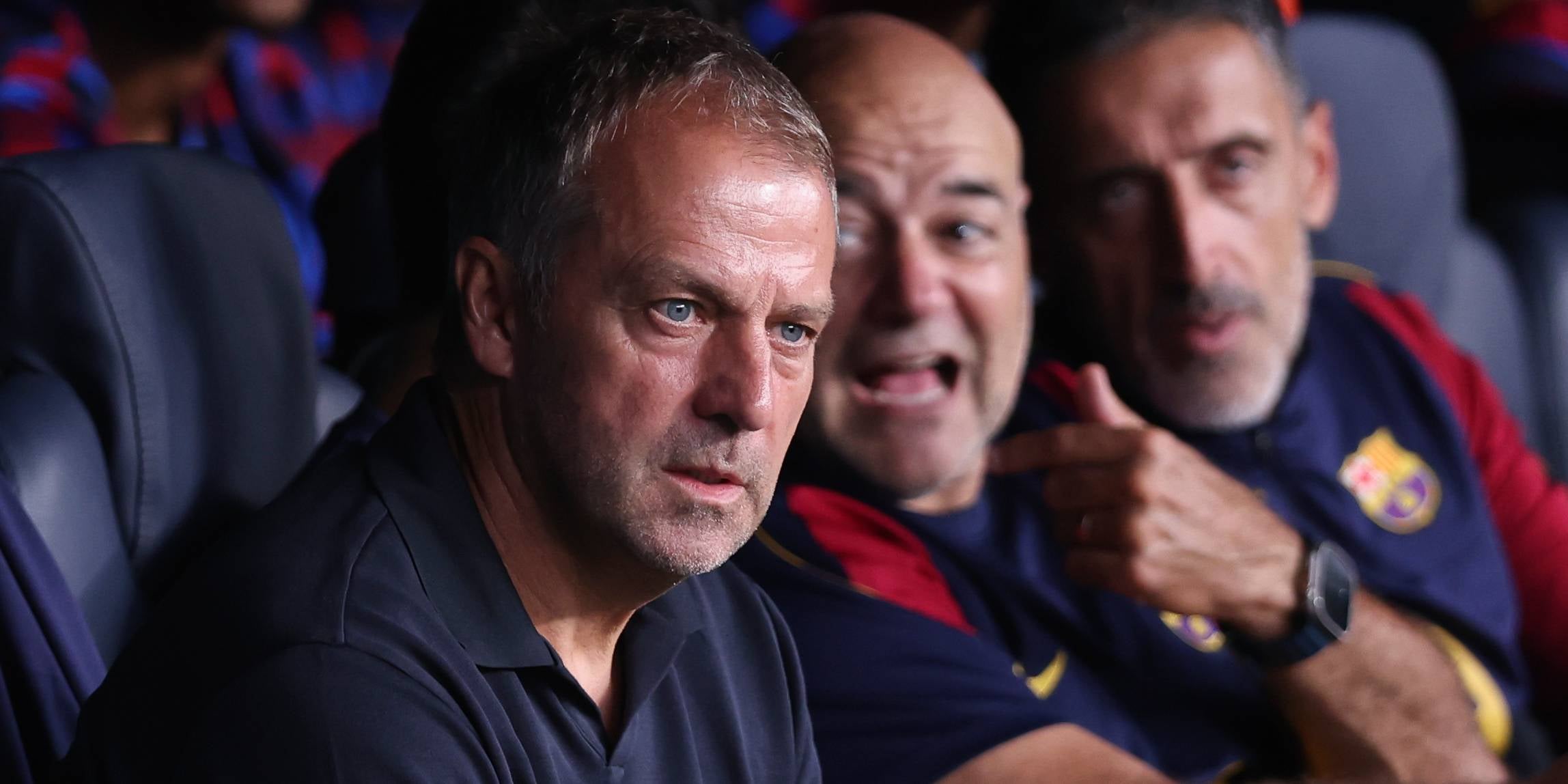 Hansi Flick, durant el Barça-Feyenoord | Europa Press