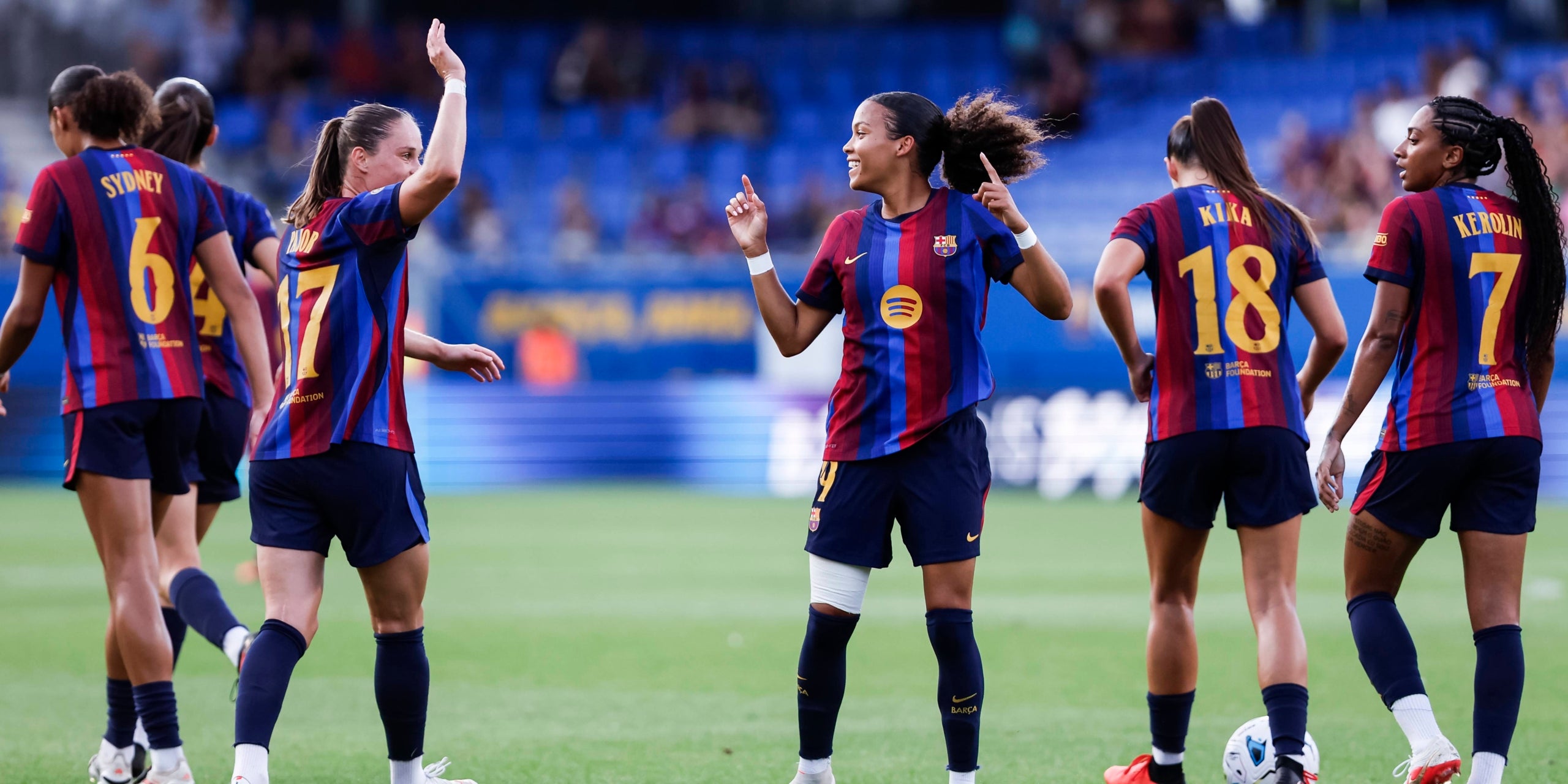 Vicky López, autora del primer gol blaugrana. | Europa Press