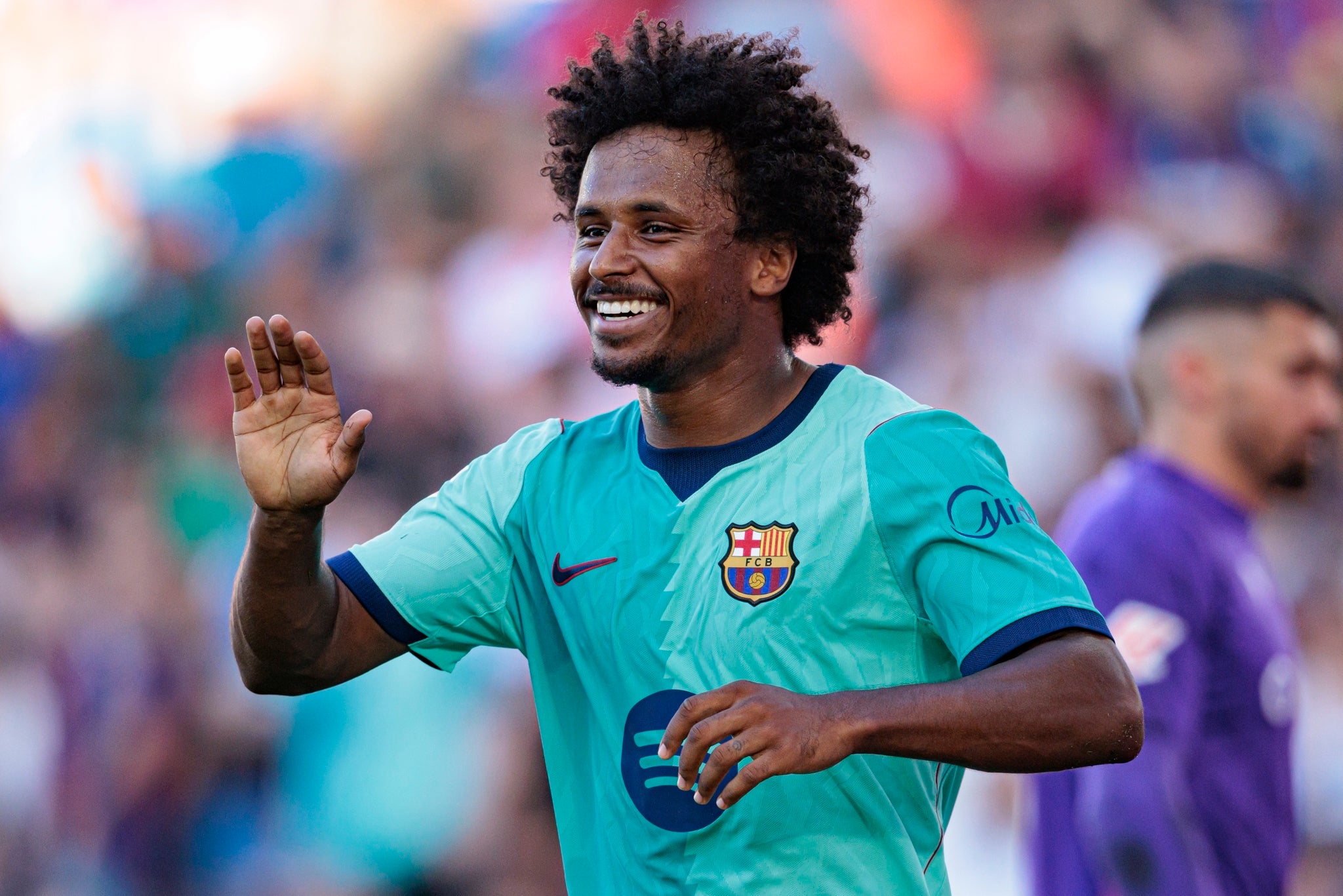 Karim Adeyemi, celebrant un gol amb el Barça | Europa Press