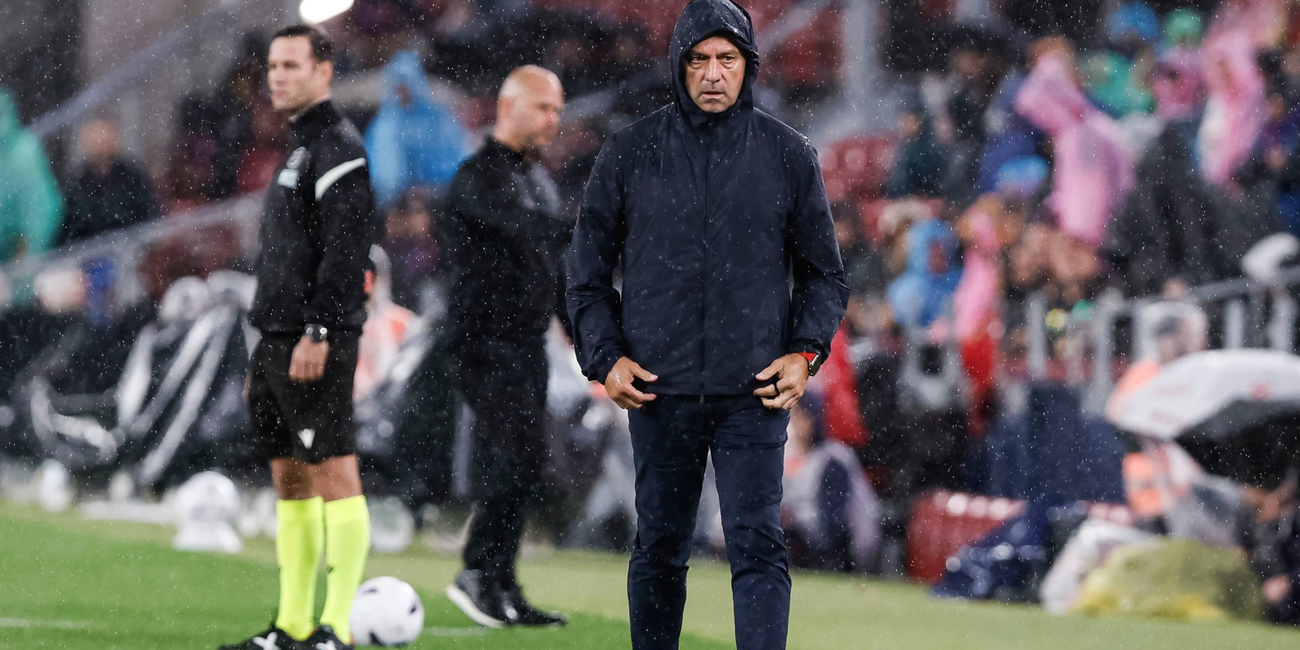 Hansi Flick, durant el Barça-Racing | Europa Press