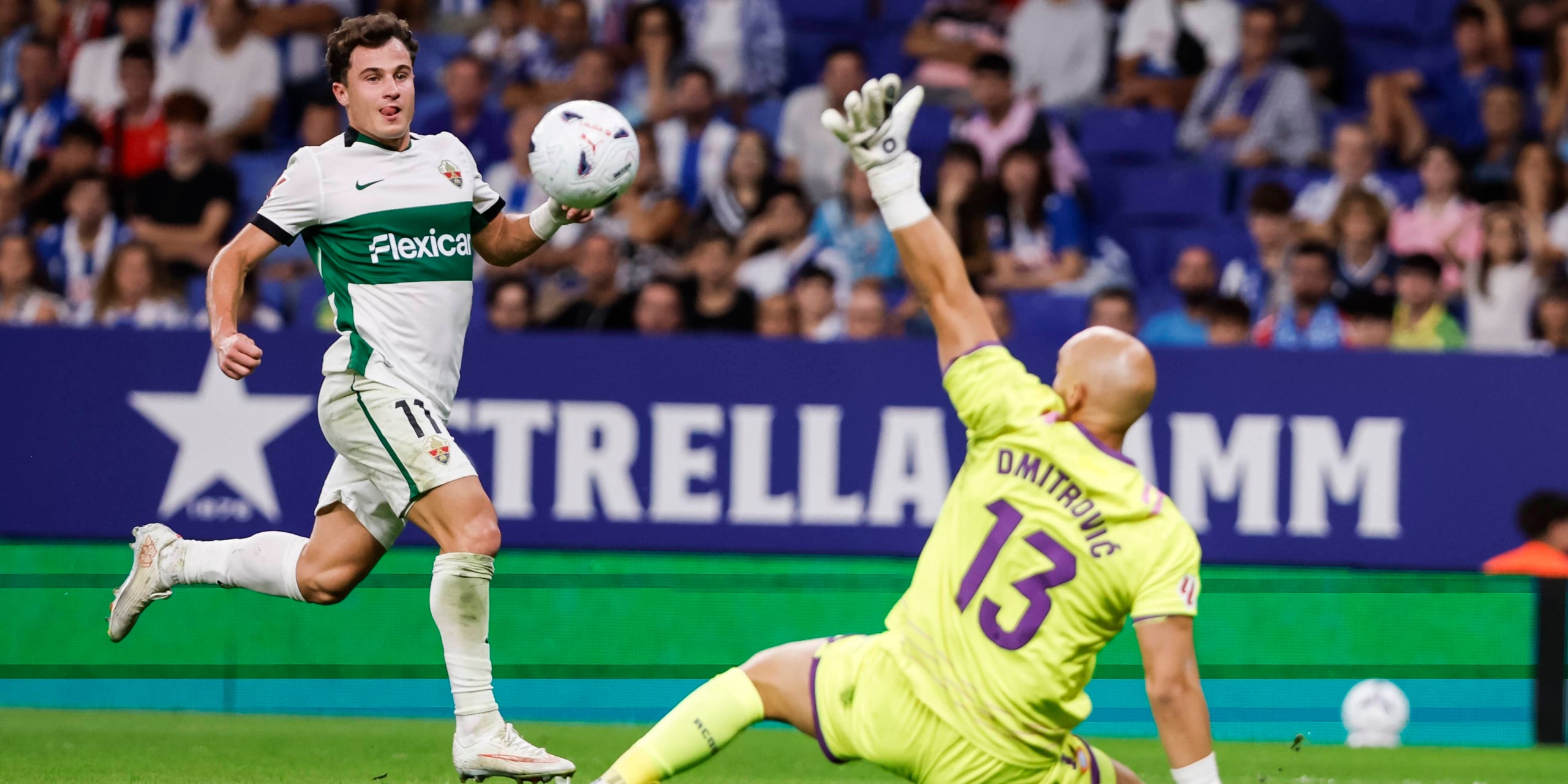 El tercer gol de l'Elx. | Europa Press