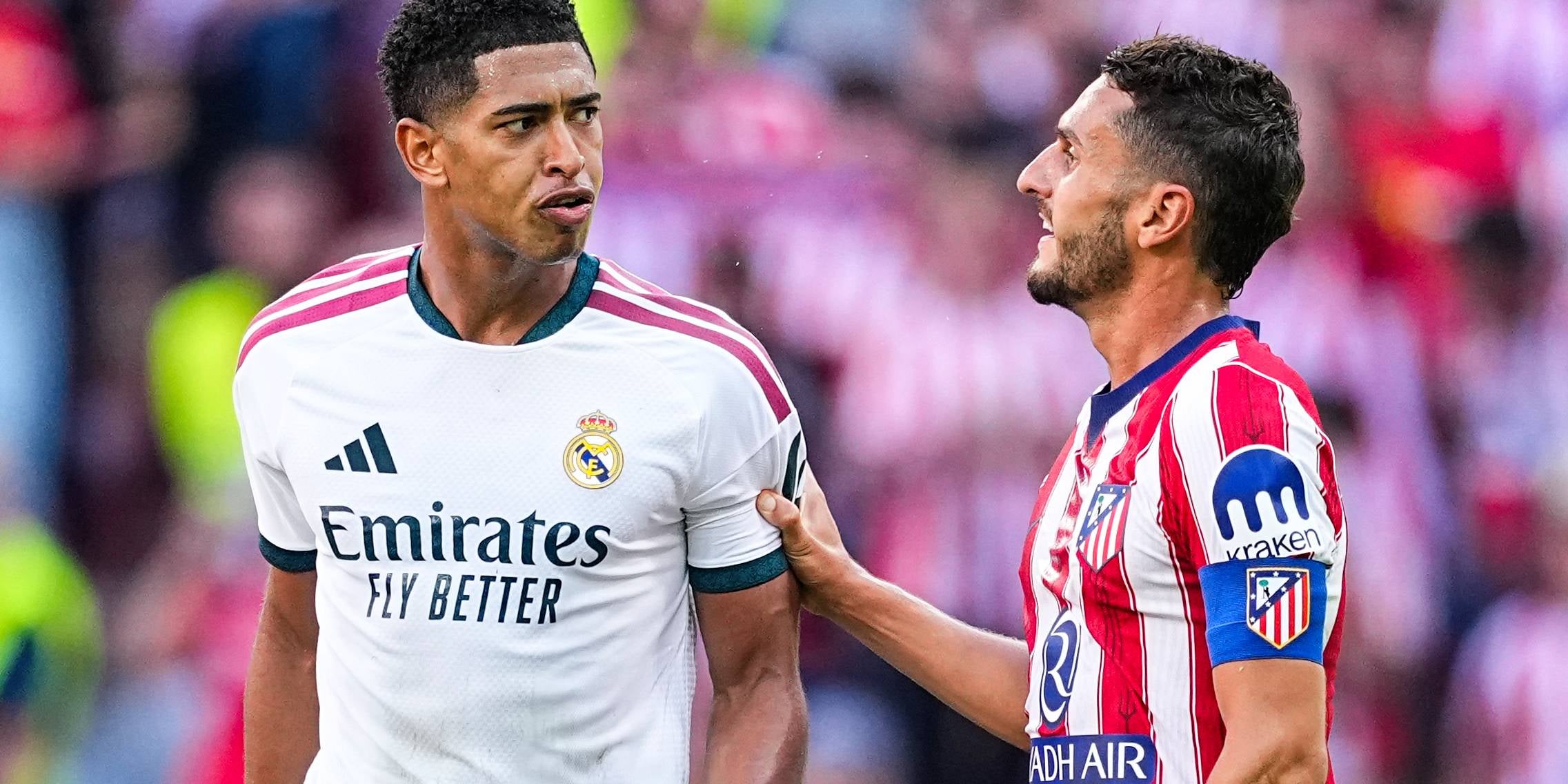 Jude Bellingham i Koke, durant el derbi madrileny | Europa Press