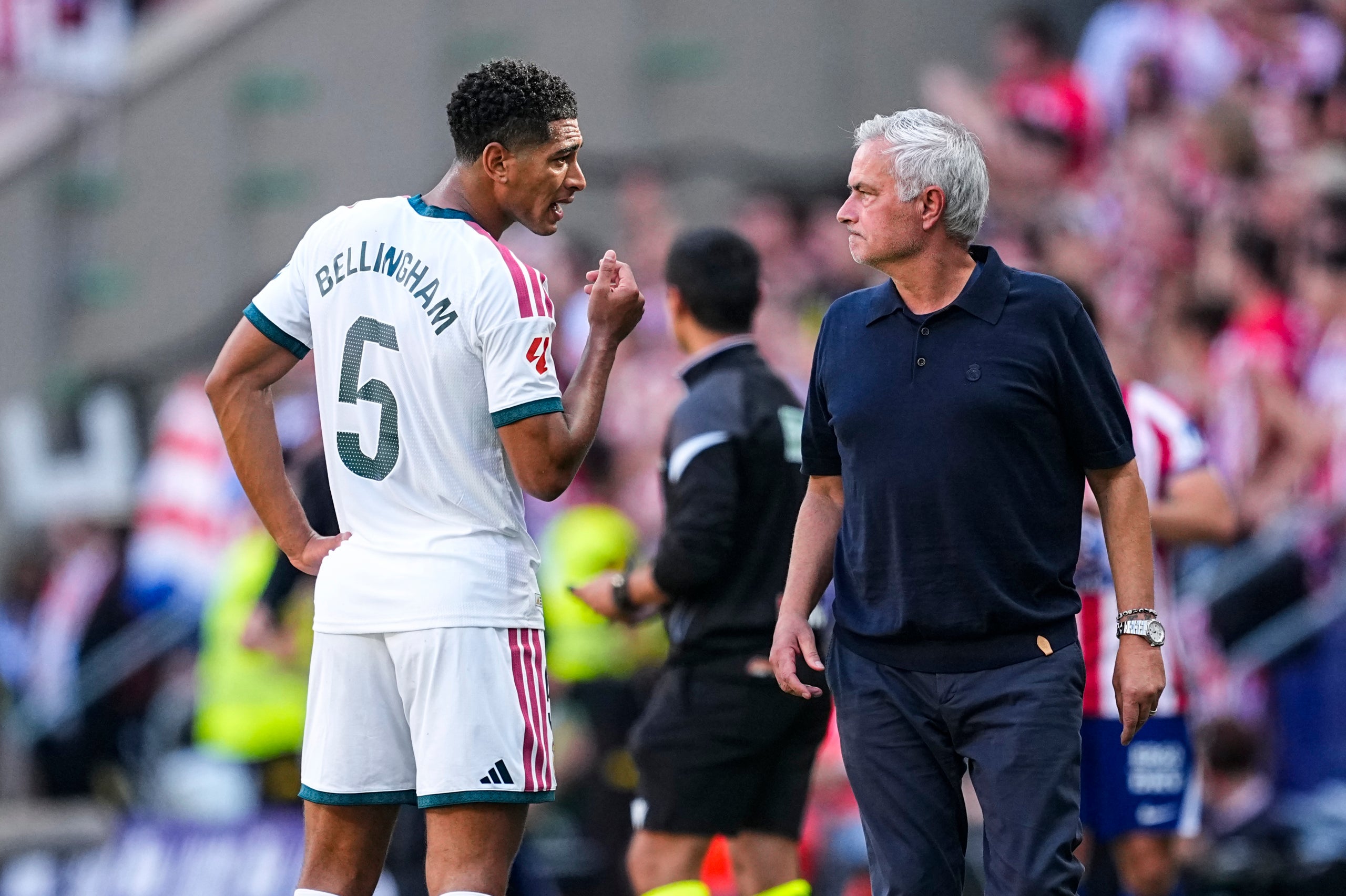 Mourinho i Bellingham al derbi. | Europa Press