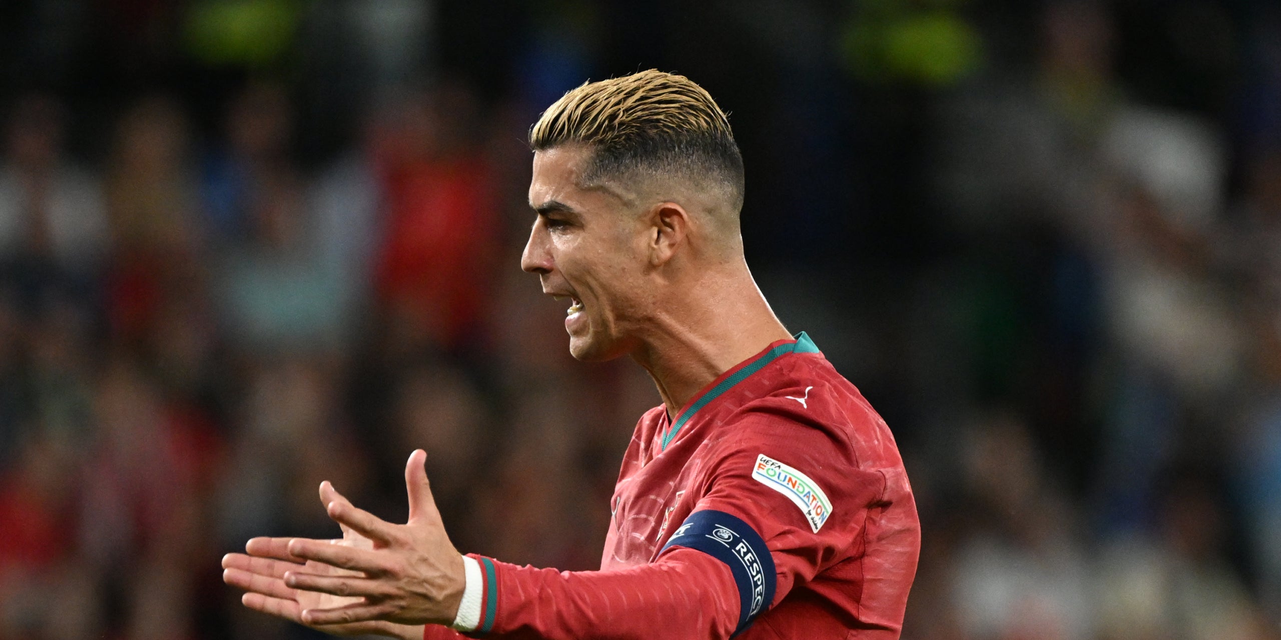 Cristiano Ronaldo, durant un partit amb la selecció portuguesa | Europa Press